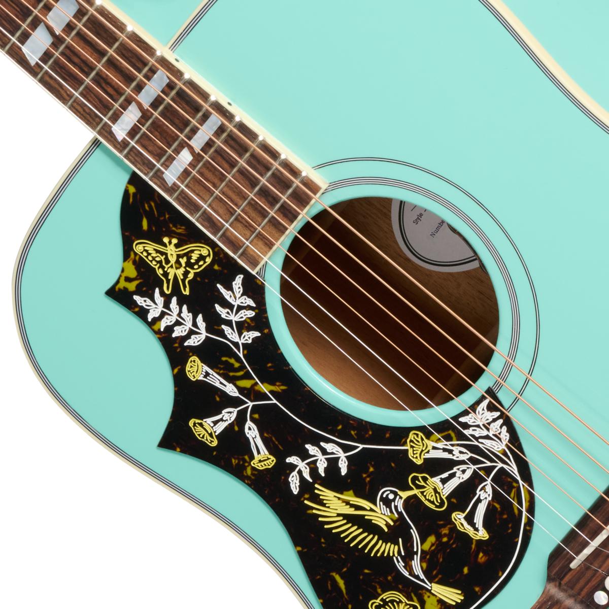 Gibson Hummingbird Standard Left-handed Electro Acoustic Guitar with Baggs HiFi DNA in Southwestern Turquiose - MCSSHBHFSWTL_7_SoundHole-1200x1200-28e5ebb.jpg