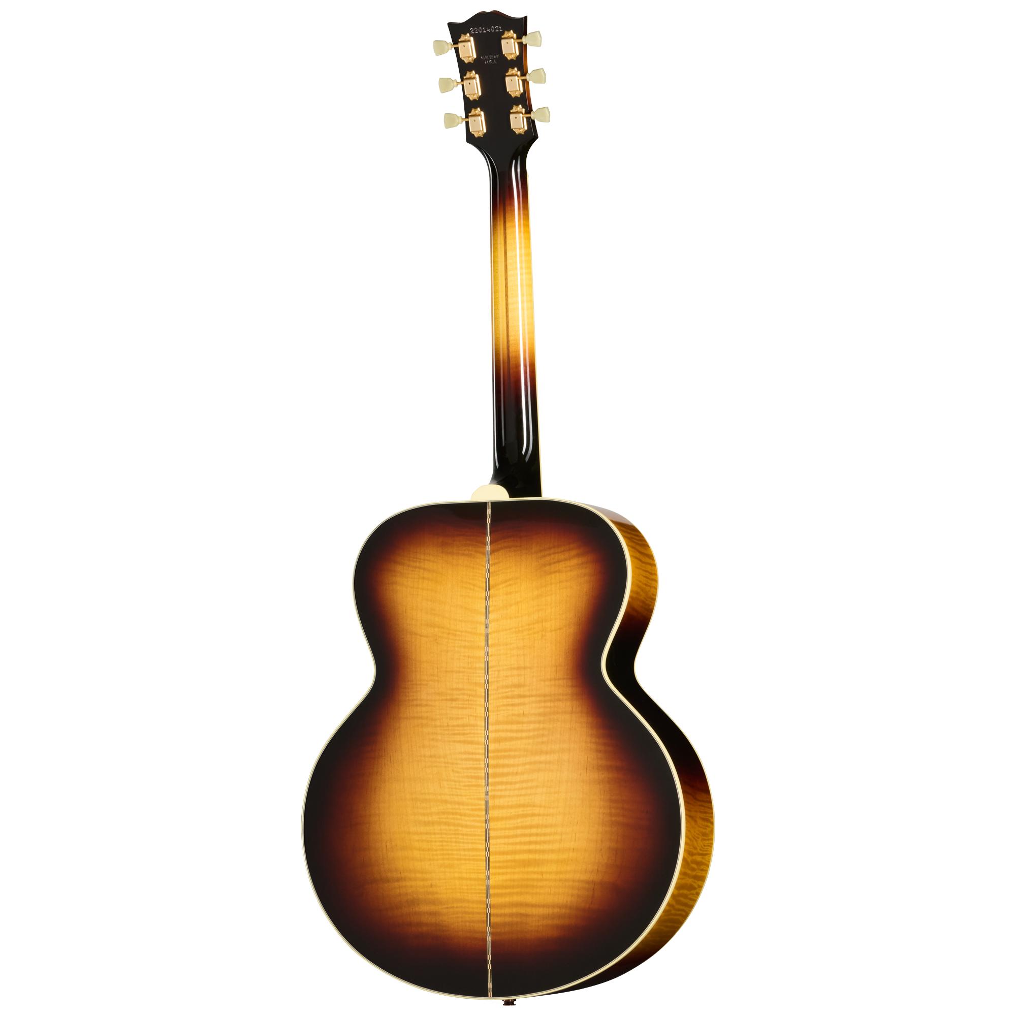 Gibson SJ-200 Original Left-handed Electro Acoustic Guitar with Baggs HiFi DNA in Vintage Sunburst - OCJB20HFVSL_4_Back.jpg