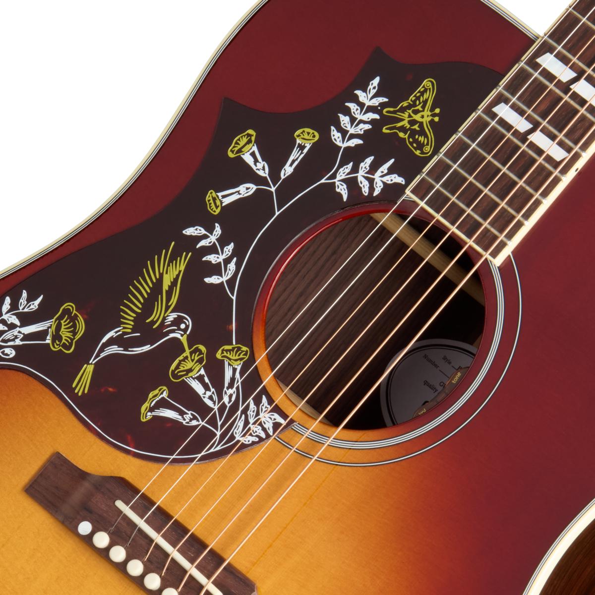 Gibson Hummingbird Standard Rosewood Left-handed Electro Acoustic Guitar with Baggs HiFi DNA in Rosewood Burst - MCSSHBRWHFRBL_7_SoundHole-1200x1200-28e5ebb.jpg