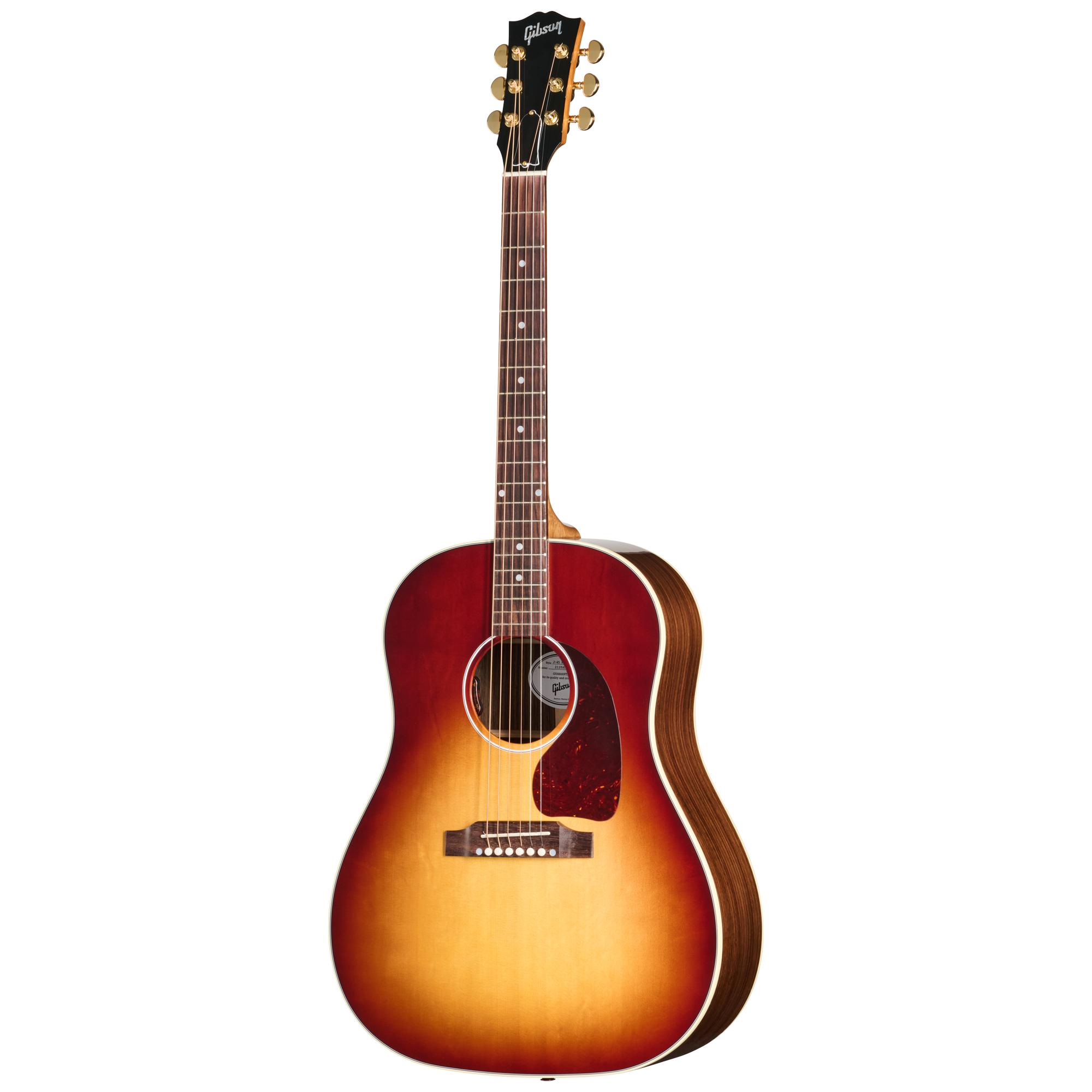 Gibson J-45 Standard Rosewood Electro Acoustic Guitar with Baggs HiFi DNA in Rosewood Burst - MCRS45RWHFRB_3_Front.jpg