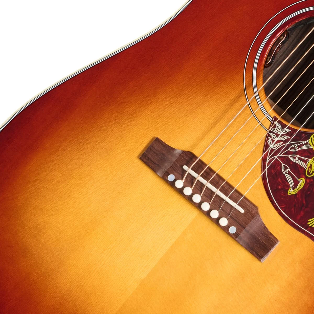 Gibson Hummingbird Standard Rosewood Electro Acoustic Guitar with Baggs HiFi DNA in Rosewood Burst - MCSSHBRWHFRB_8_Bridge-1200x1200-28e5ebb.jpg