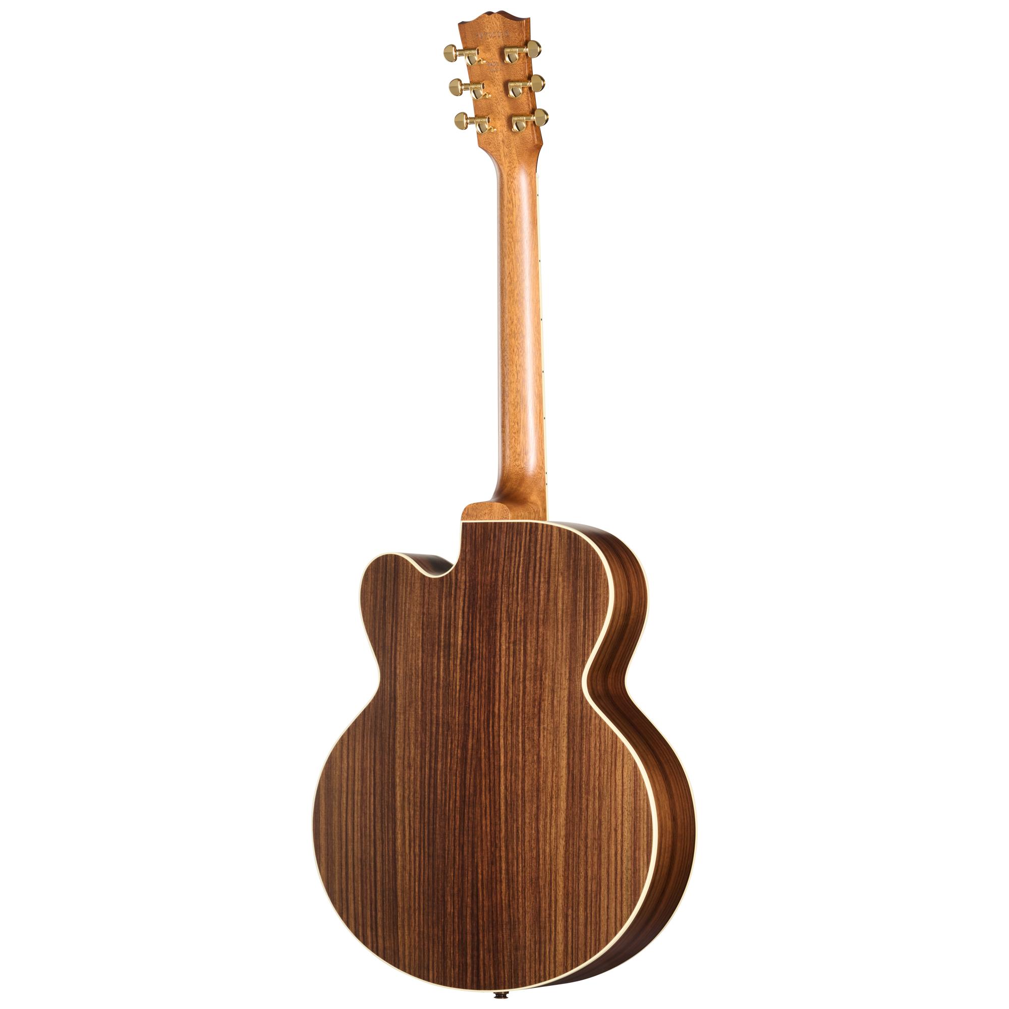 Gibson Parlour Rosewood EC Electro Acoustic Guitar with Baggs HiFi DNA in Rosewood Burst - MCSBPRHFRB_4_Back.jpg