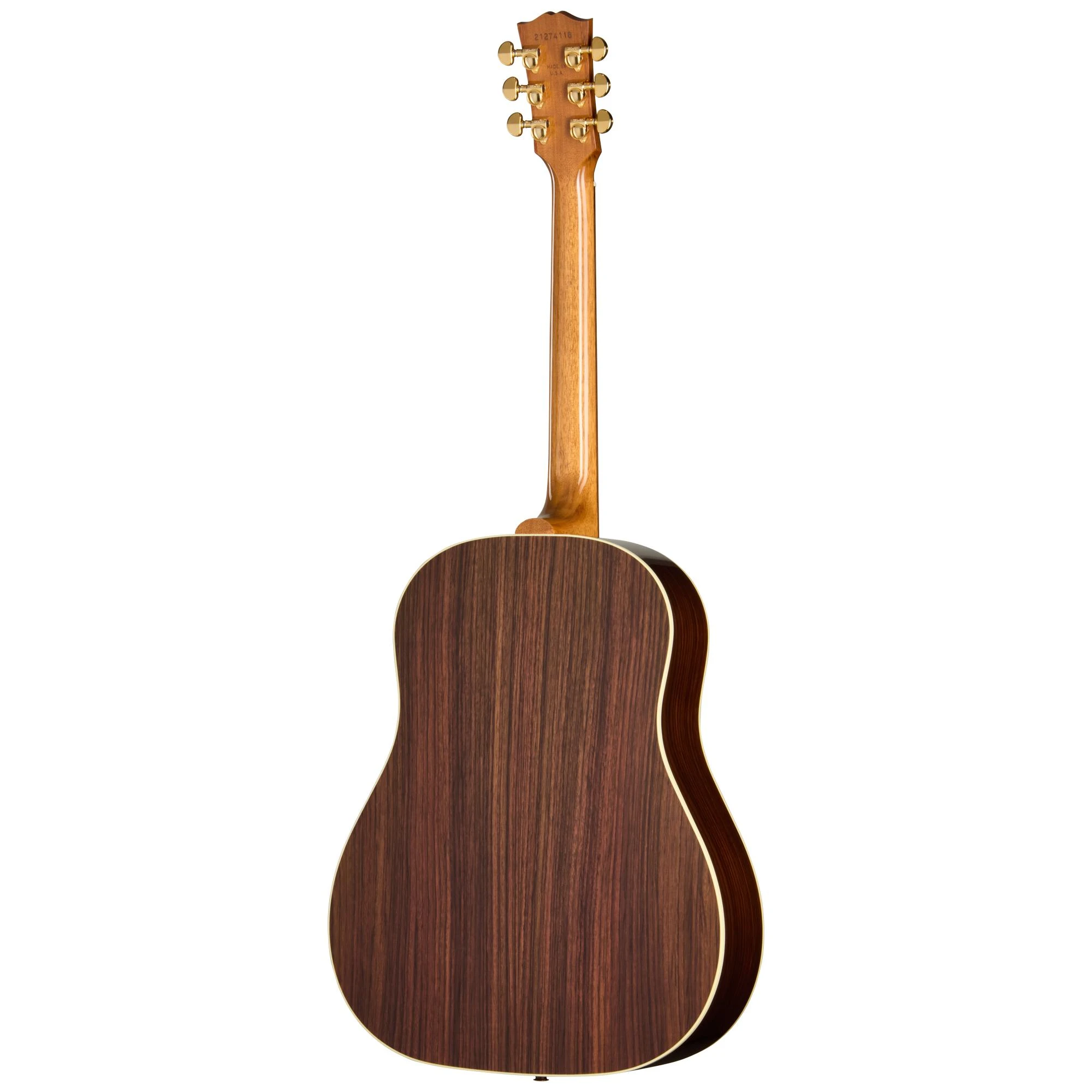 Gibson J-45 Standard Rosewood Left-handed Electro Acoustic Guitar with Baggs HiFi DNA in Rosewood Burst - MCRS45RWHFRBL_4_Back.jpg