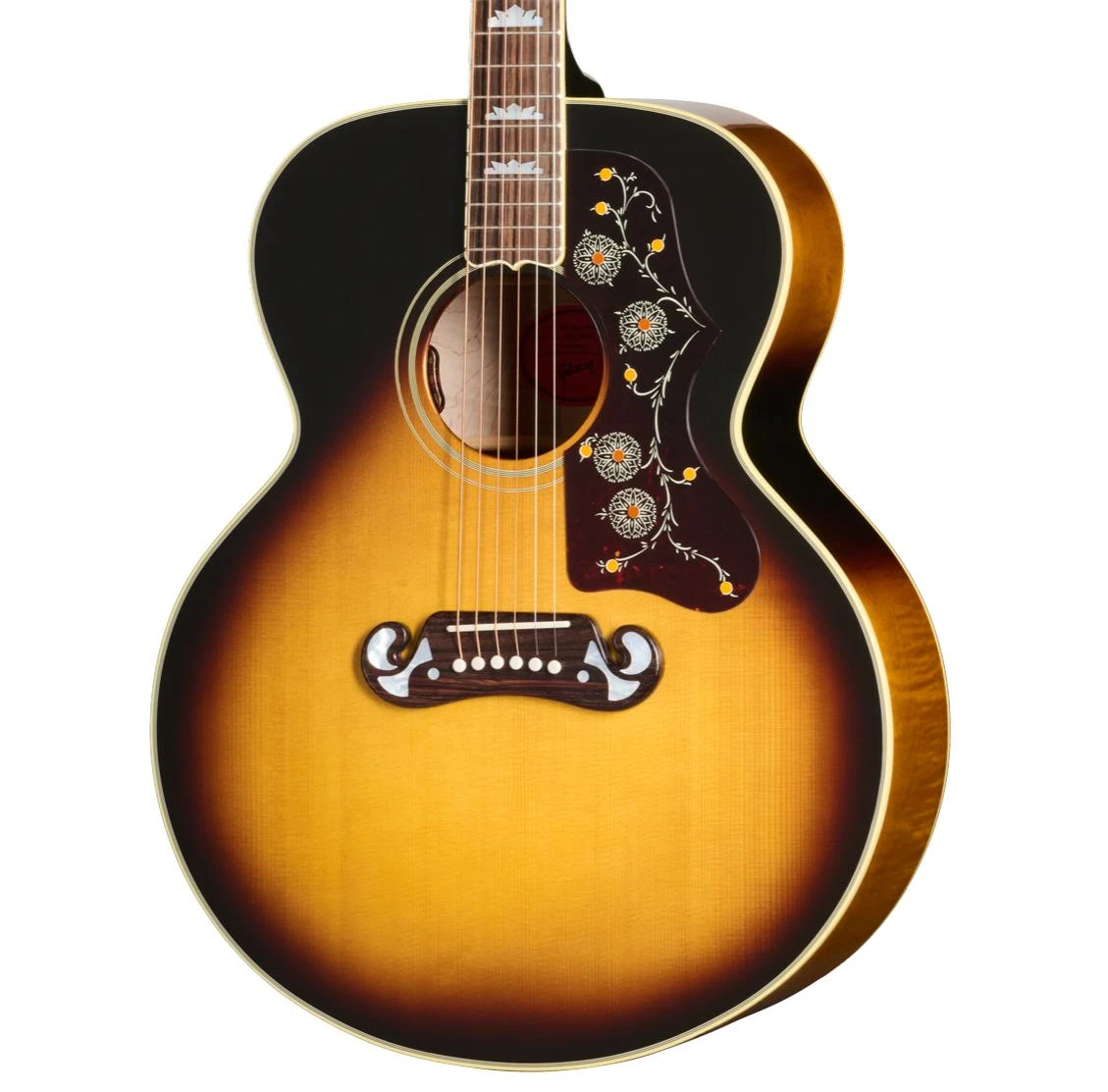 Gibson SJ-200 60s Original Electro Acoustic Guitar with Baggs HiFi DNA in Vintage Sunburst - OCJB2060VS_2_cropped.jpg