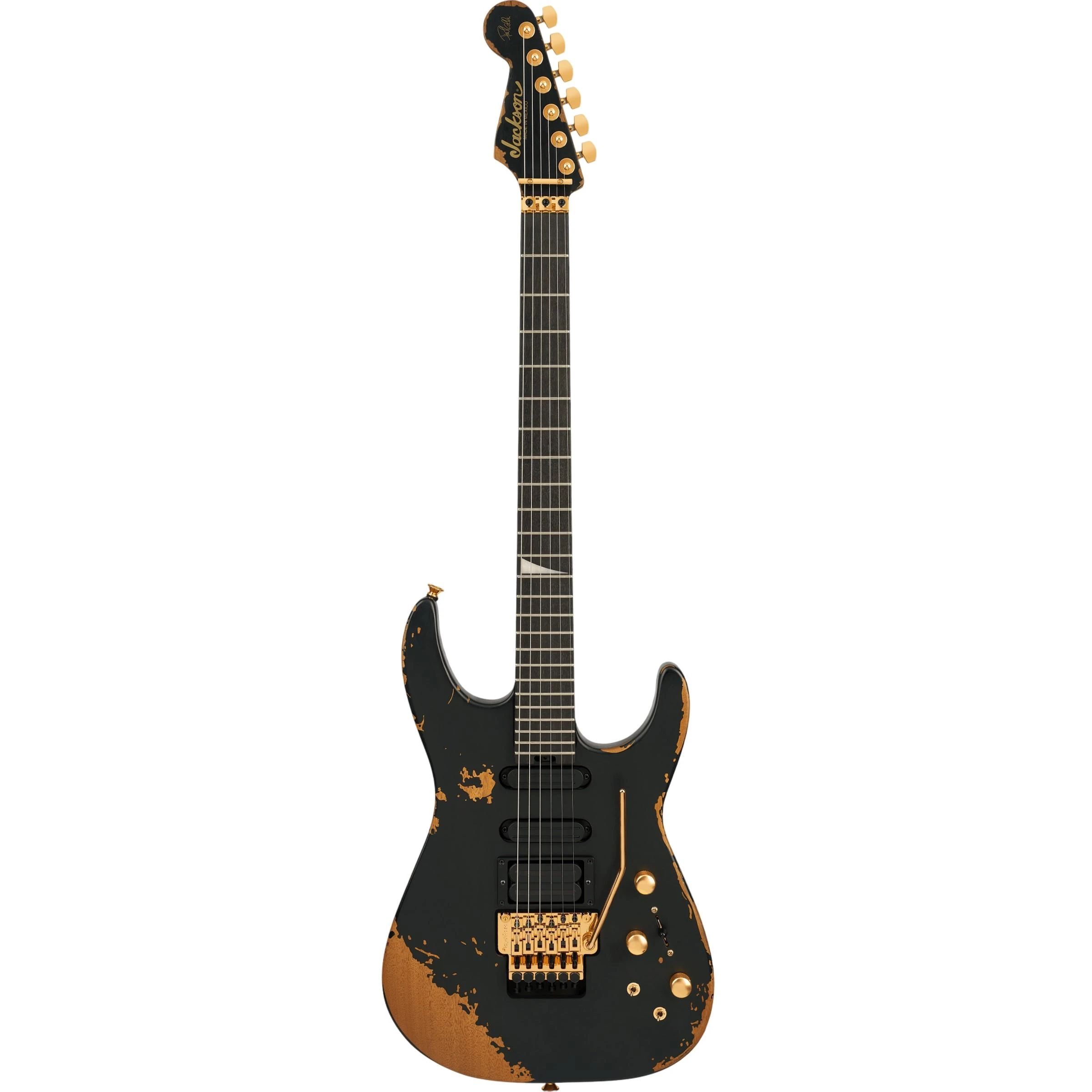 Jackson Pro Series Phil Collen Signature PC1-E Electric Guitar in Worn Black - 2913062503-Front.jpg