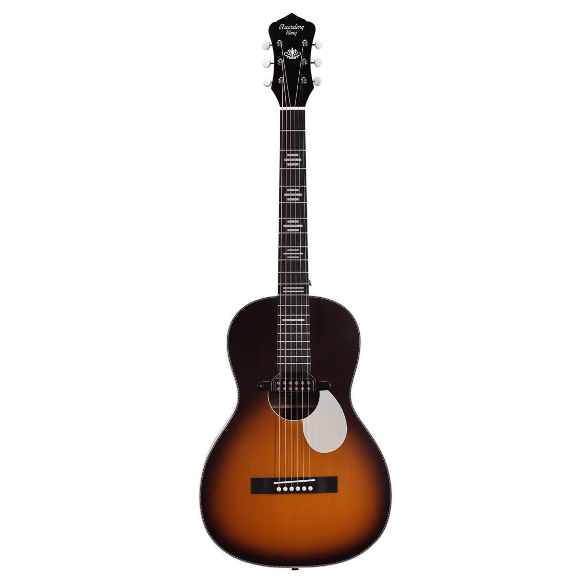 Recording King Dirty 30s Single 0 Parlour Electro Acoustic Guitar in Vintage Burst - RP-30-7E-VB-2.jpg
