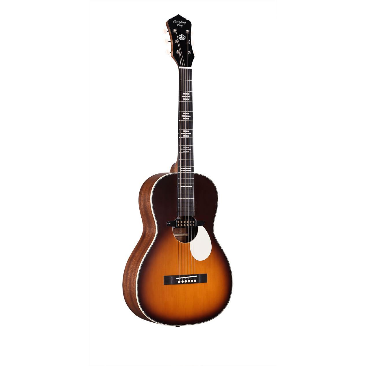 Recording King Dirty 30s Single 0 Parlour Electro Acoustic Guitar in Vintage Burst - RP-30-7E-VB-3.jpg