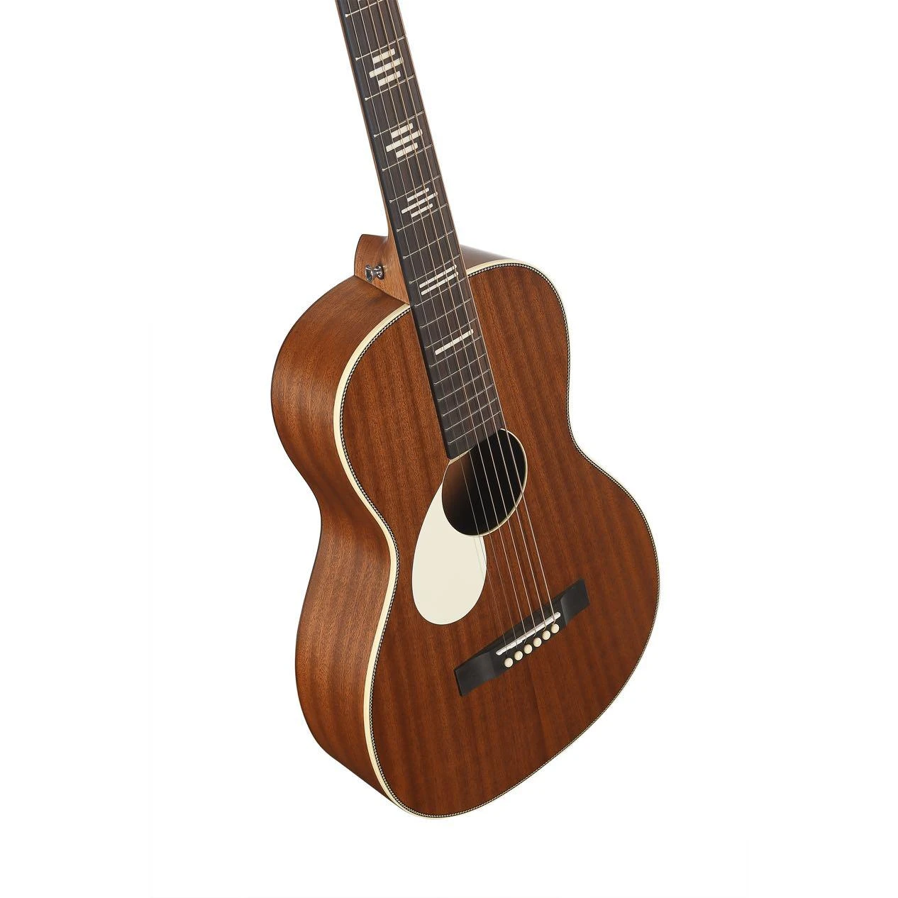 Recording King Dirty 30s Single 0 Parlour Left Handed Electro Acoustic Guitar in Natural Mahogany - RP-30-7L-MA-5.jpg