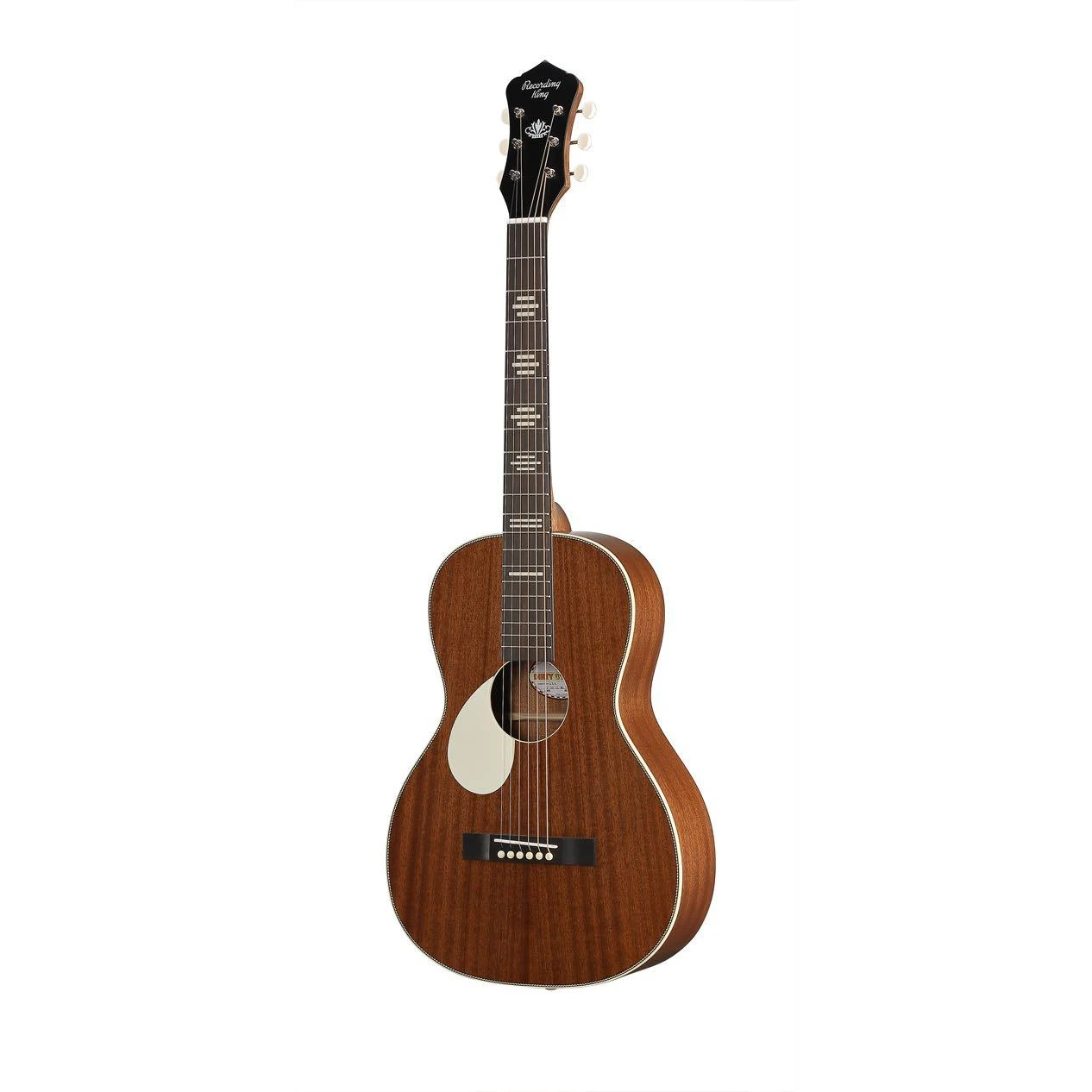 Recording King Dirty 30s Single 0 Parlour Left Handed Electro Acoustic Guitar in Natural Mahogany - RP-30-7L-MA-7.jpg