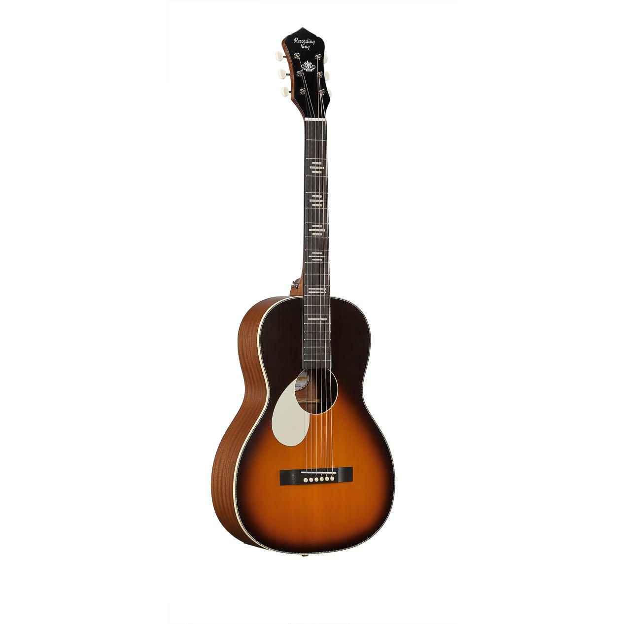 Recording King Dirty 30s Single 0 Parlour Left Handed Acoustic Guitar in Vintage Burst - RP-30-7L-VB-3.jpg