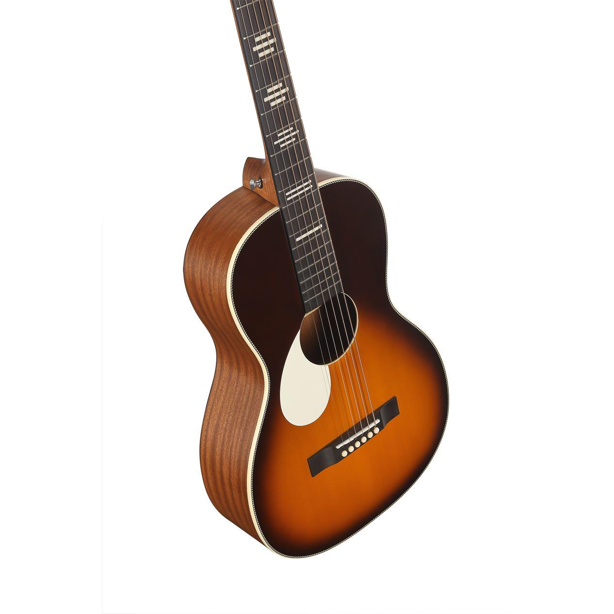 Recording King Dirty 30s Single 0 Parlour Left Handed Acoustic Guitar in Vintage Burst - RP-30-7L-VB-6.jpg