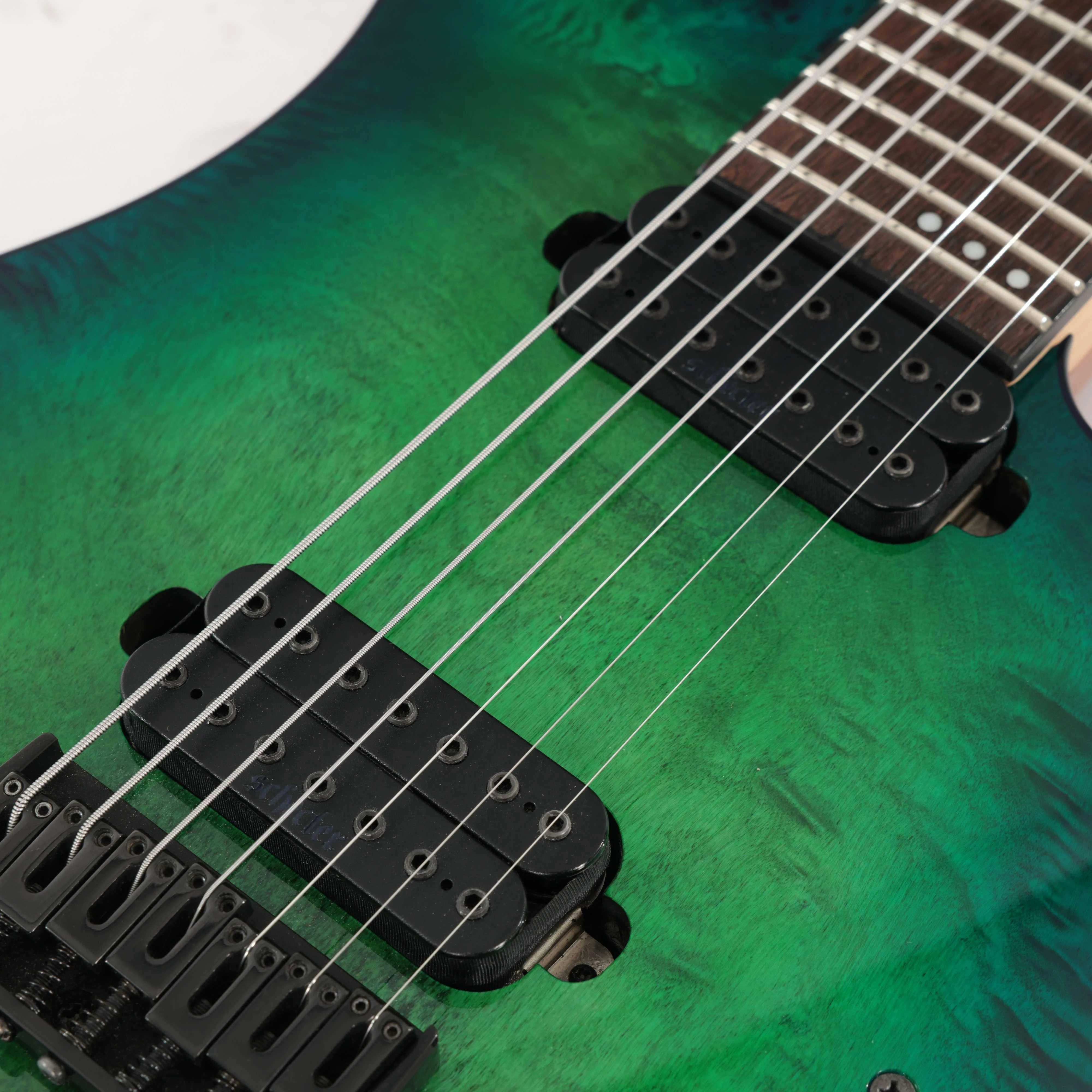 Second Hand Schecter C-7 Pro In Aqua Burst #072 - SH-213-0072 (8).jpg