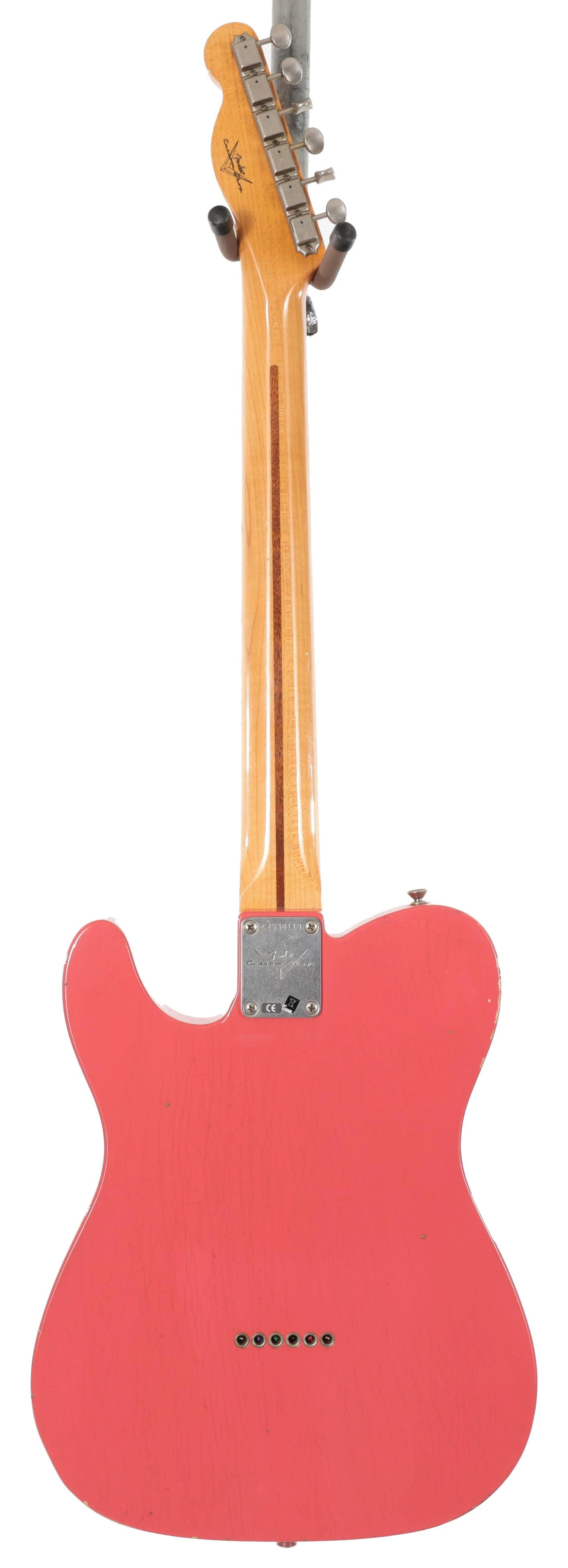 Second Hand Fender Custom Shop 56 Tele Journeyman In Super Faded Aged Fiesta Red #047 - SH-131-0047 (4).jpg