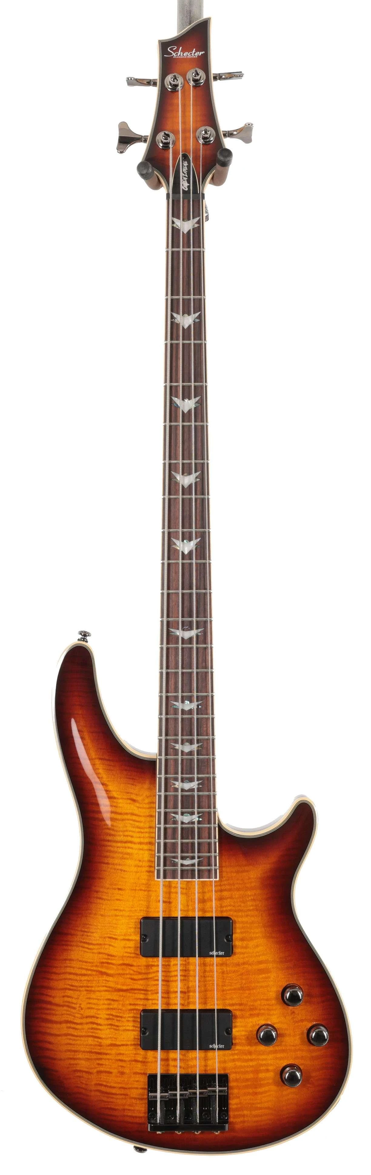 Second Hand Schecter Omen Extreme-4 In Vintage Sunburst #142 - SH-91-0142 (3).jpg