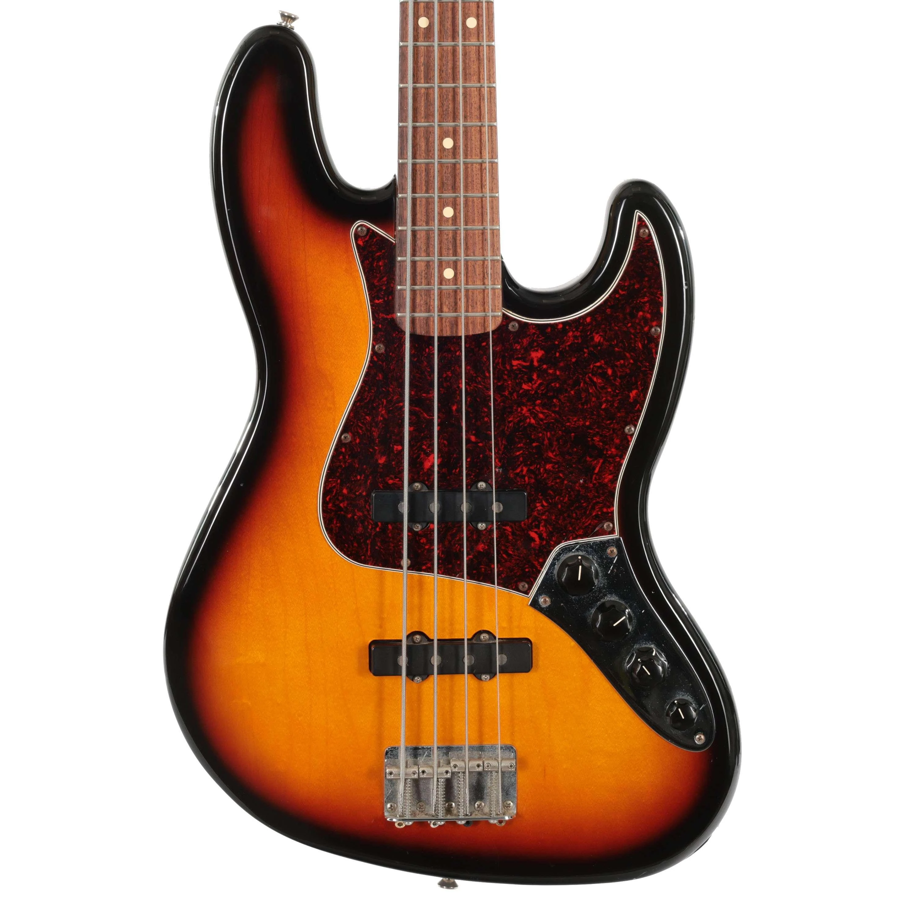 Second Hand 2000-01 Fender Mexican Deluxe Active Jazz Bass In Sunburst #735 - SH-197-0735 (2).jpg