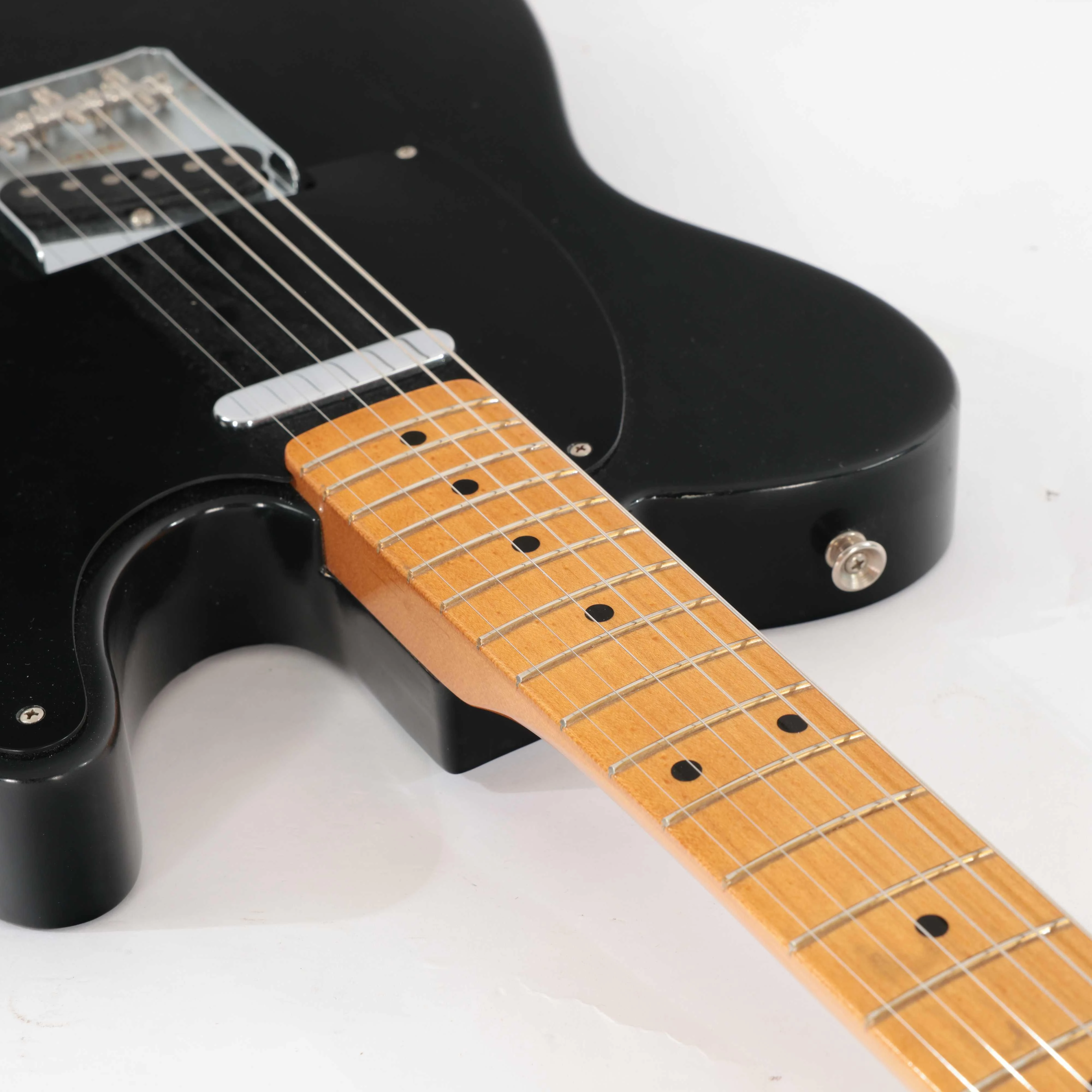 Second Hand Fender FSR Roadworn Double Esquire Electric Guitar In Black #075 - SH-131-0075 (9).jpg