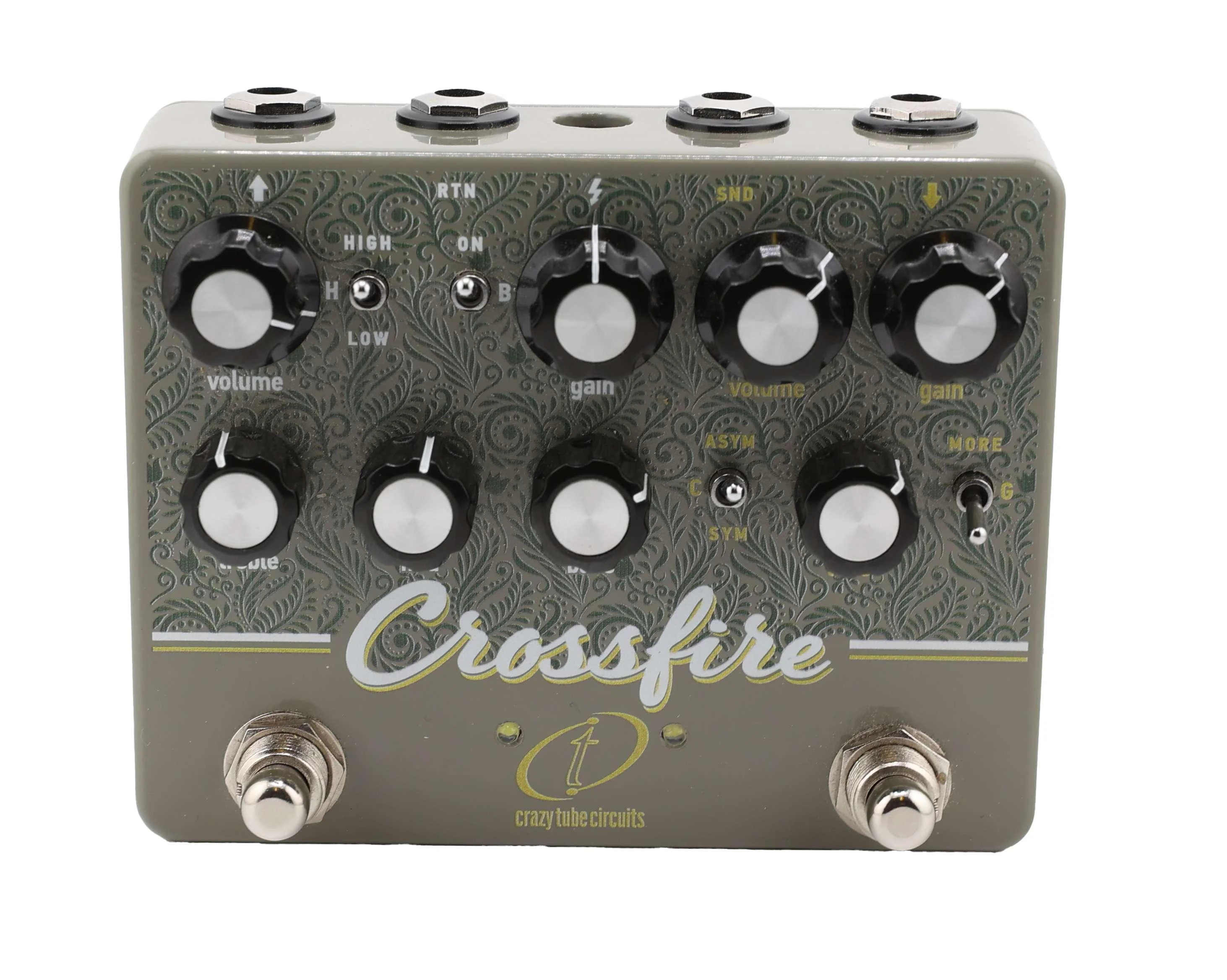 Second Hand Crazy Tube Circuit Crossfire Overdrive Pedal #050 - SH-131-0050 (2).jpg