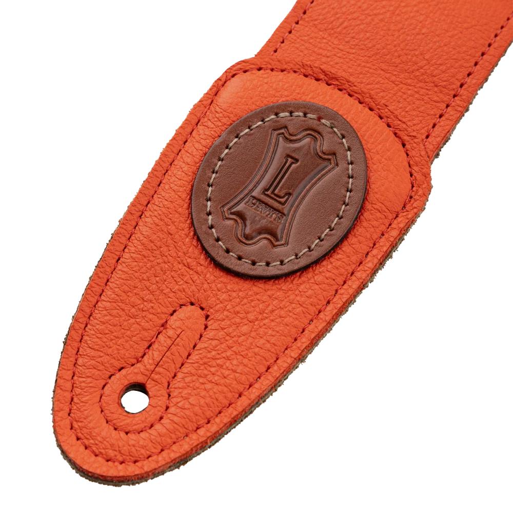 Levys Signature Tri Glide Garment Leather Party Red w Suede Back Guitar Strap - MSS7G-FST (2).jpg