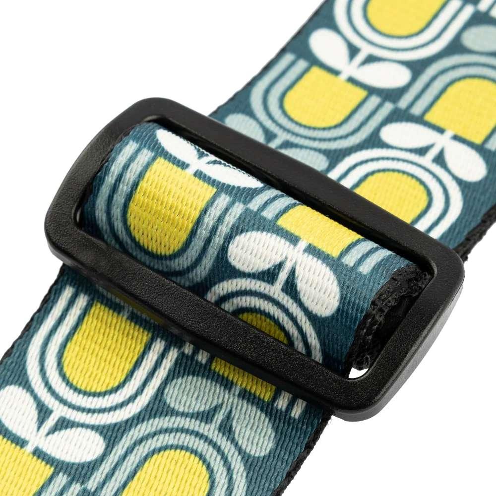 Levys Mid Century Modern Blue Green and White Mod Tulip Guitar Strap - MP2MCM-003 (3).jpg