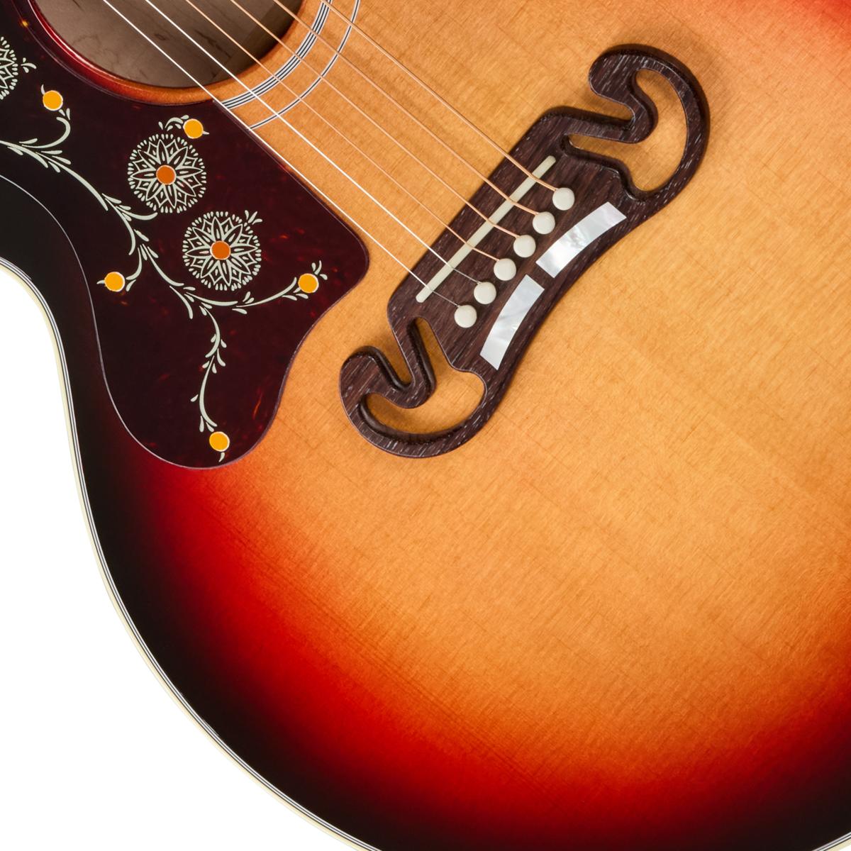 Gibson SJ-200 Standard Left-handed Electro Acoustic Guitar with Baggs HiFi DNA in Tri-Burst - MCJB20HFTBL_8_Bridge-1200x1200-28e5ebb.jpg