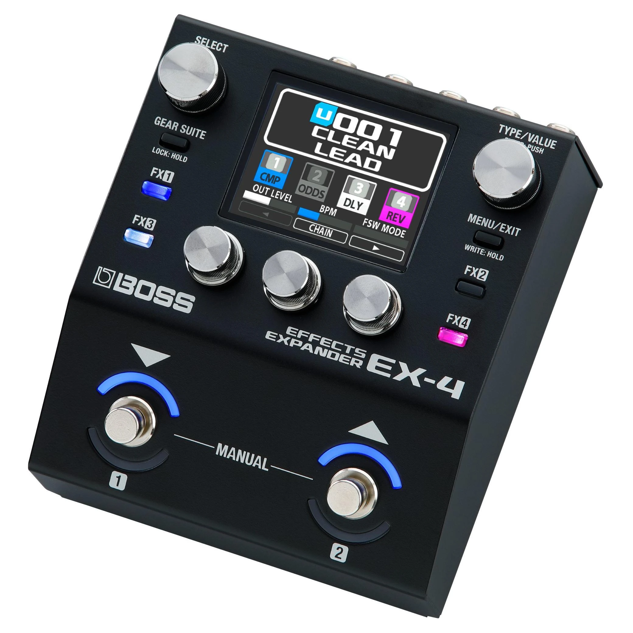 Boss EX-4 Effects Expander Multi-FX Pedal - EX-4-Angle.jpg