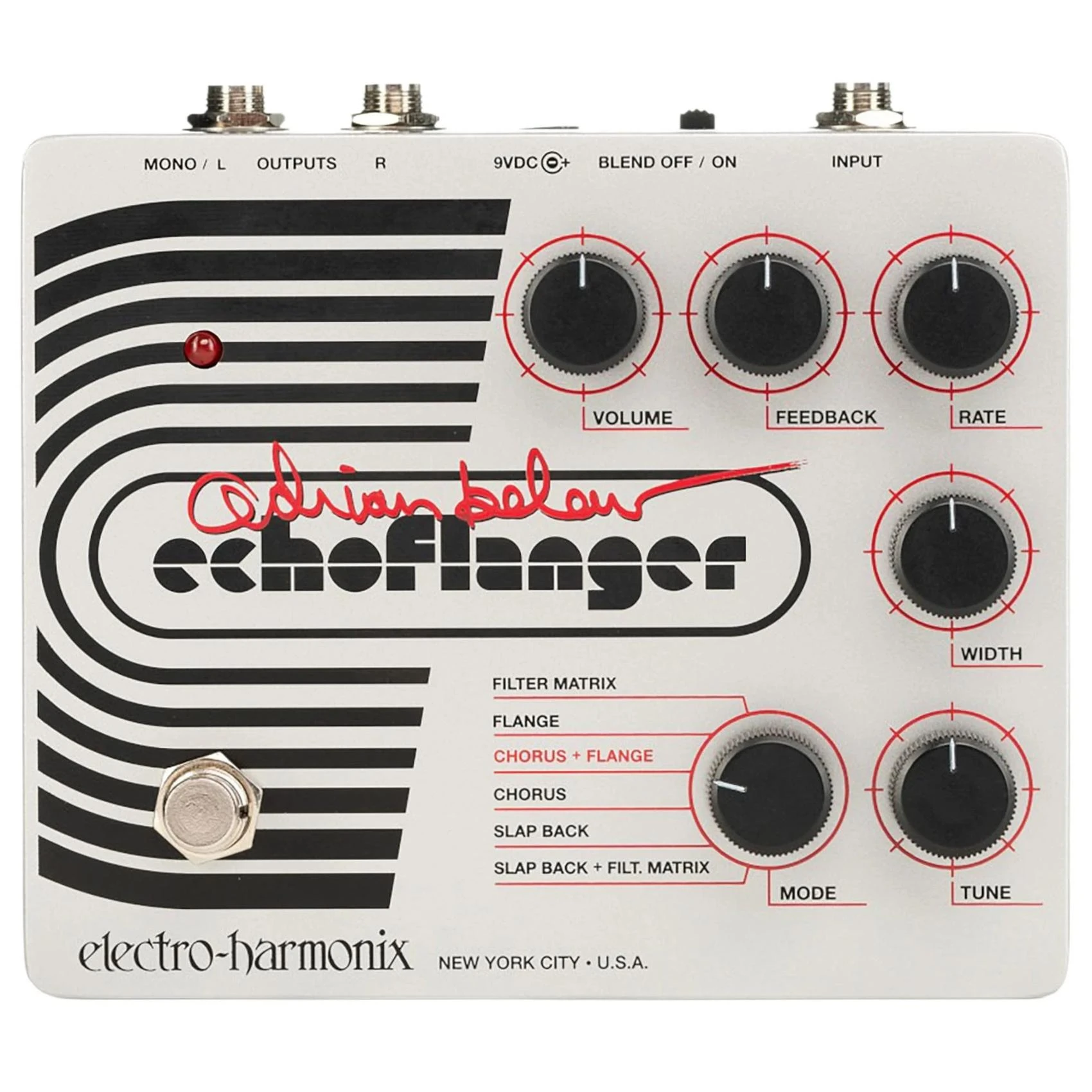 Electro Harmonix Adrian Belew Signature Echoflanger Pedal - EHXADRIANB-Front.jpg