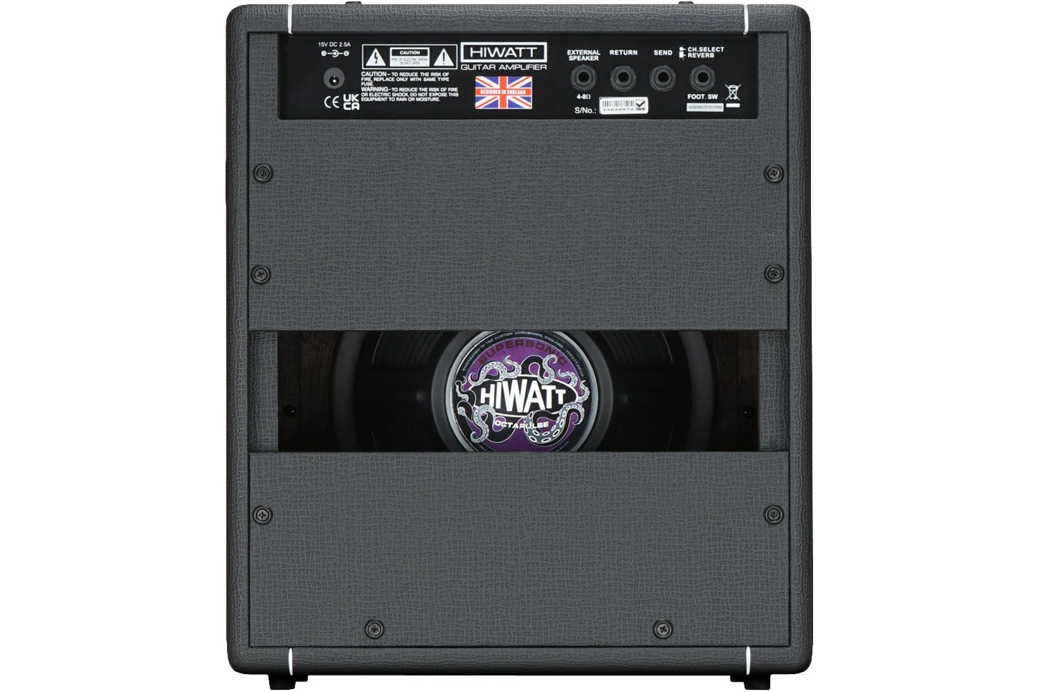 B Stock : Hiwatt Leeds 25R Combo in Black with Spring Reverb - 016 - HW_LEEDS-25R-1X10-C-BLACK-BACK.jpg
