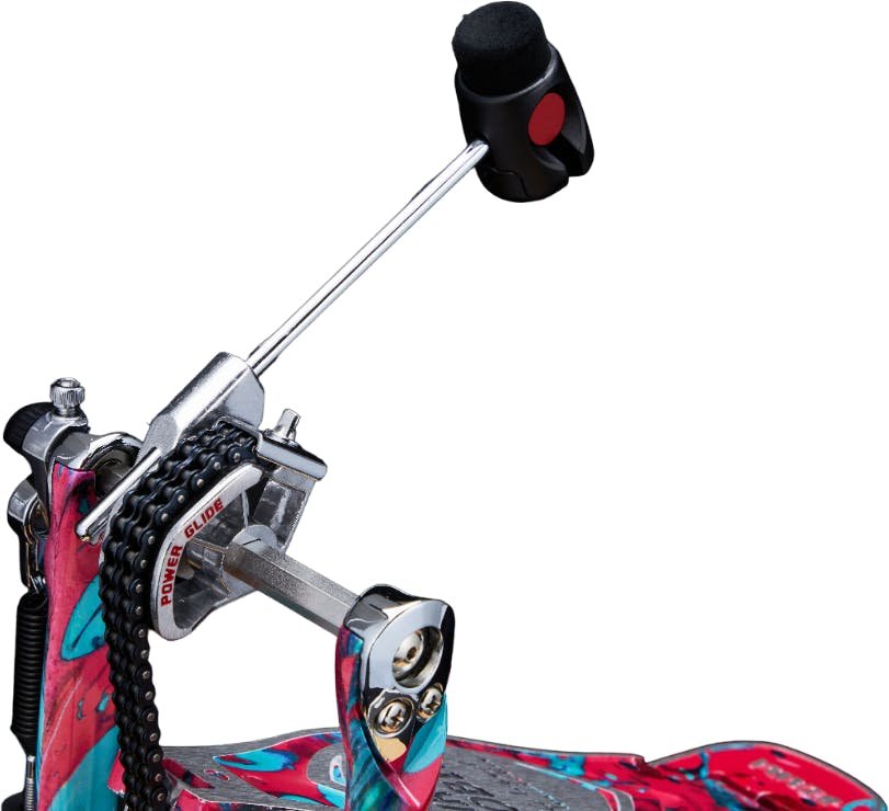 Iron Cobra 900 Marble Coral Swirl Power Glide Single Pedal w/Carrying Case - HP900PMCS-HP900PMCS_Beater.jpg