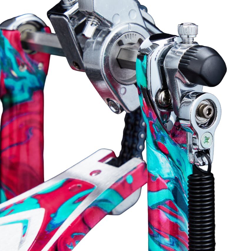 Iron Cobra 900 Marble Coral Swirl Power Glide Single Pedal w/Carrying Case - HP900PMCS-HP900PMCS_Speedo-Ring.jpg