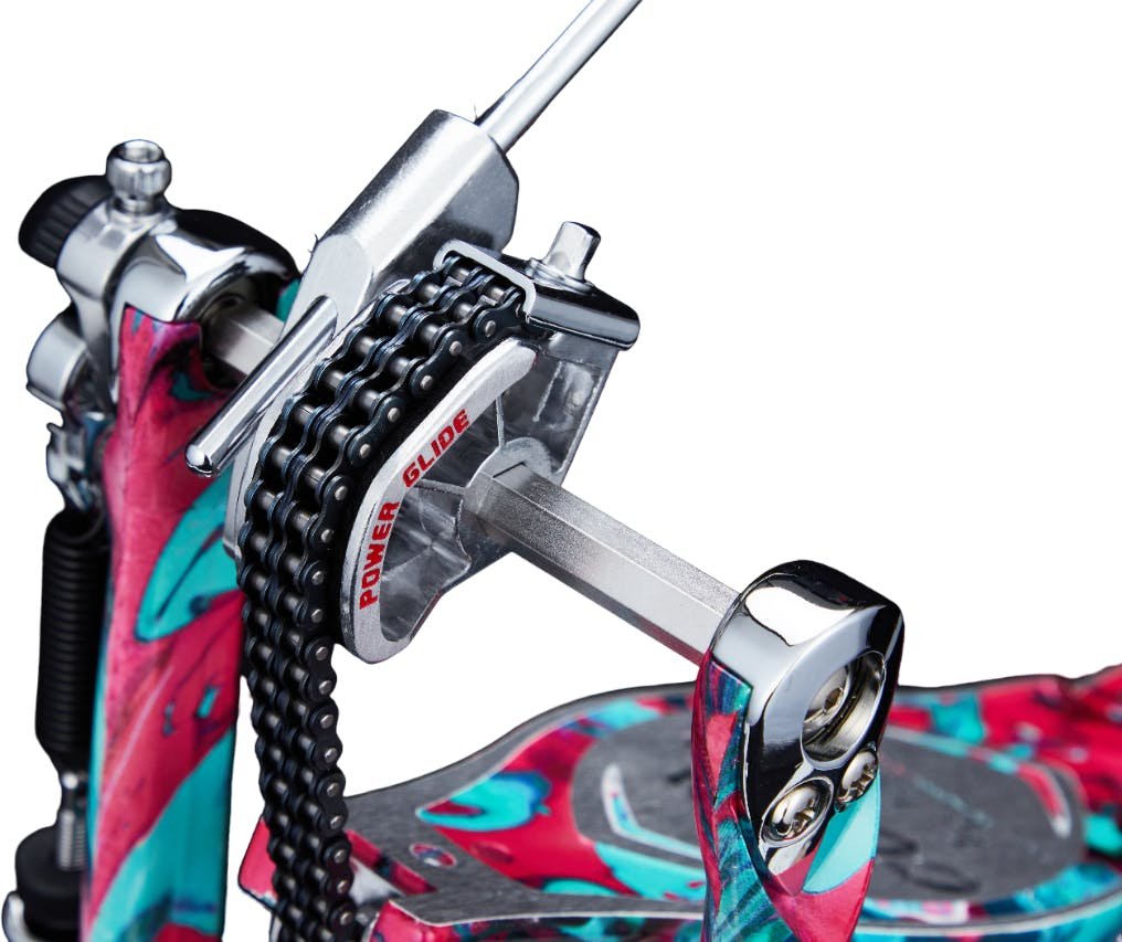 Iron Cobra 900 Marble Coral Swirl Power Glide Single Pedal w/Carrying Case - HP900PMCS-HP900PMCS_Power_Glide.jpg
