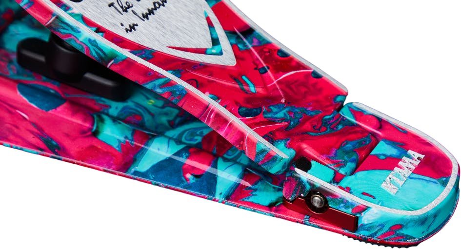 Iron Cobra 900 Marble Coral Swirl Power Glide Single Pedal withCarrying Case - HP900PMCS-HP900PMCS_Hinge.jpg