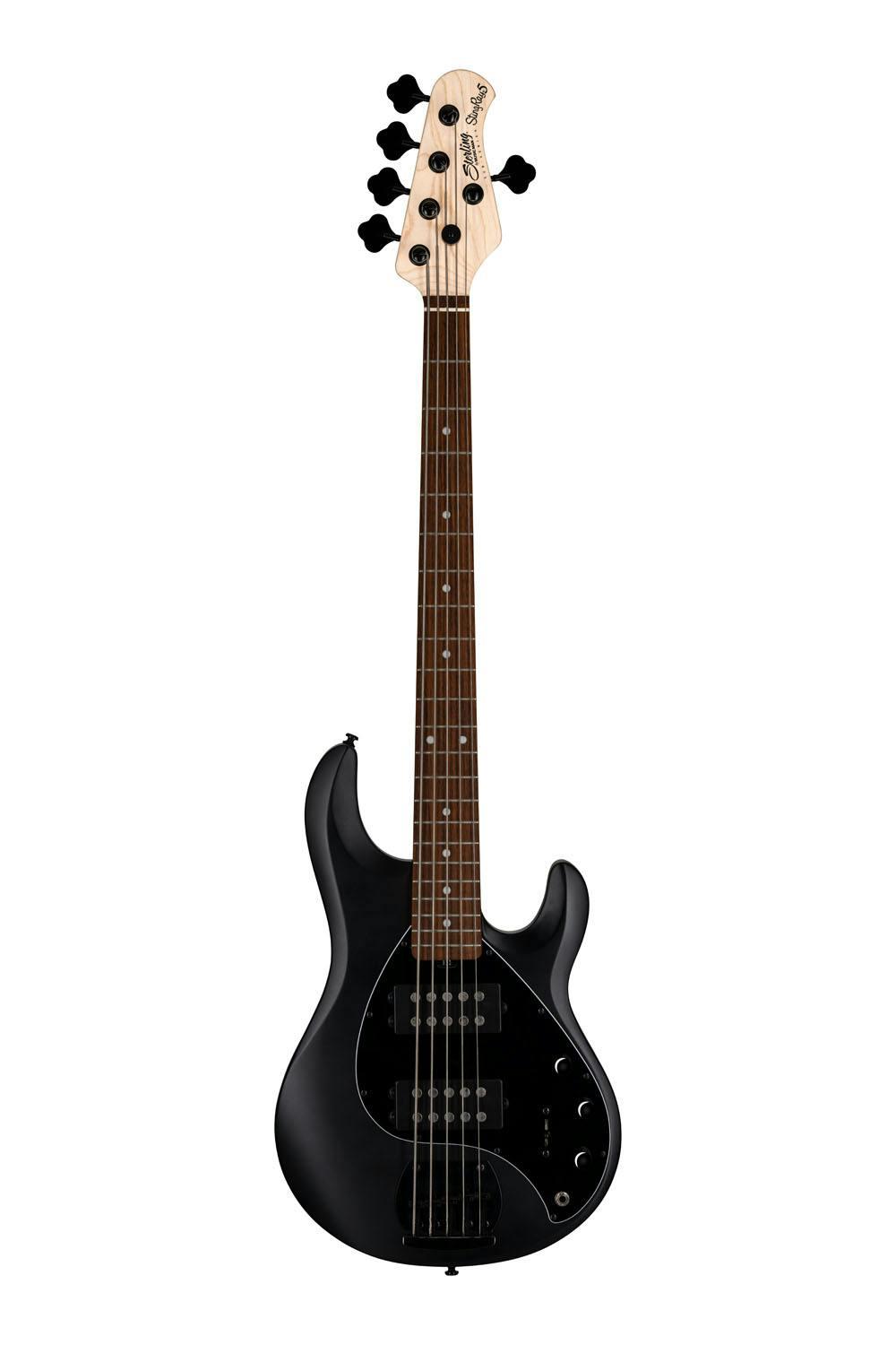 B Stock : Sterling by Music Man Sub Stingray Ray5HH 5-String Bass Guitar in Stealth Black - 004 - RAY5HHSBKJ1-ST-RAY5HH-SBK-J1-FRONT-FULL.jpg