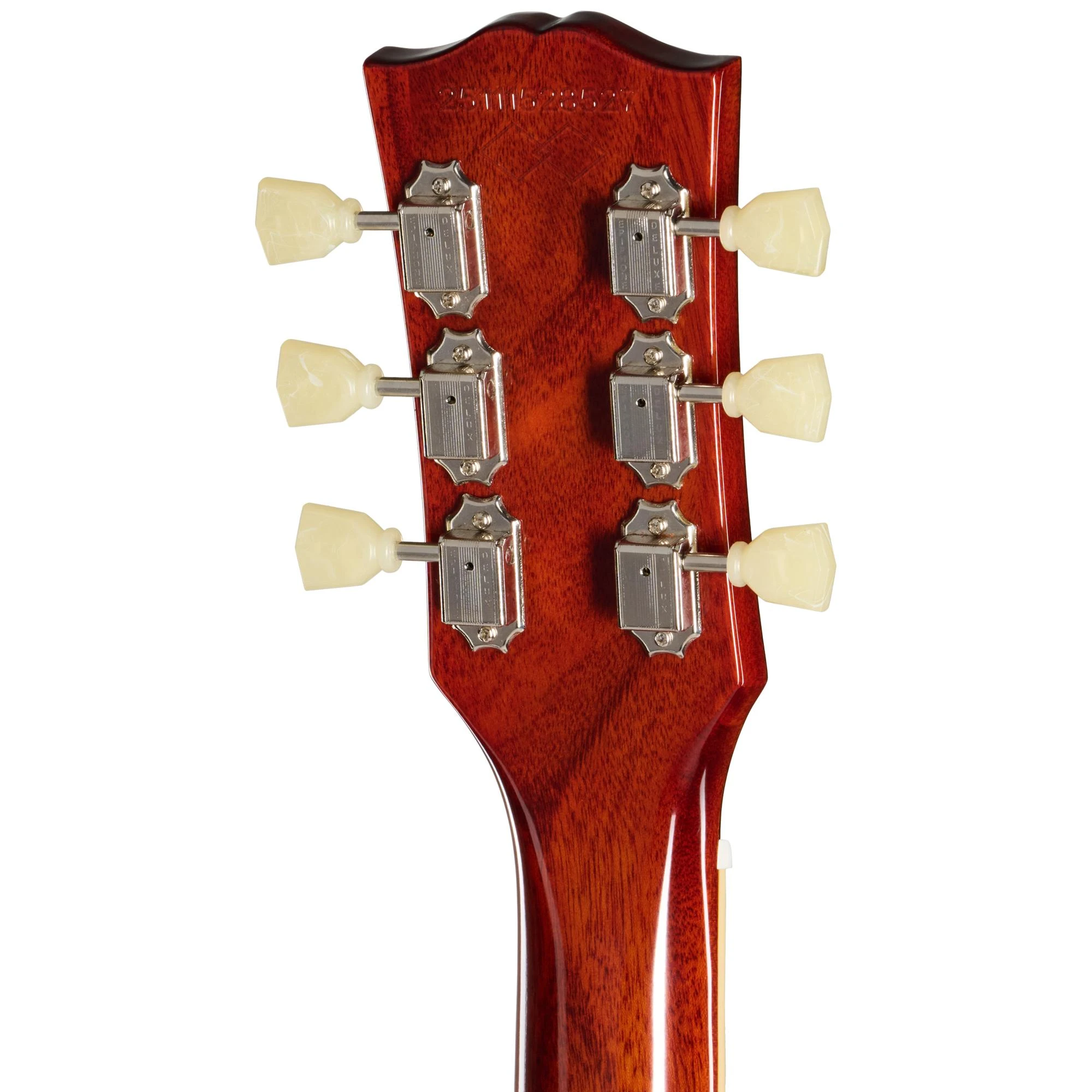 B Stock : Epiphone Inspired by Gibson Custom 1959 Les Paul Standard Reissue Electric Guitar in Golden Poppy Burst - 001 - ECLPR9GPNH1-Headstock-Back.jpg