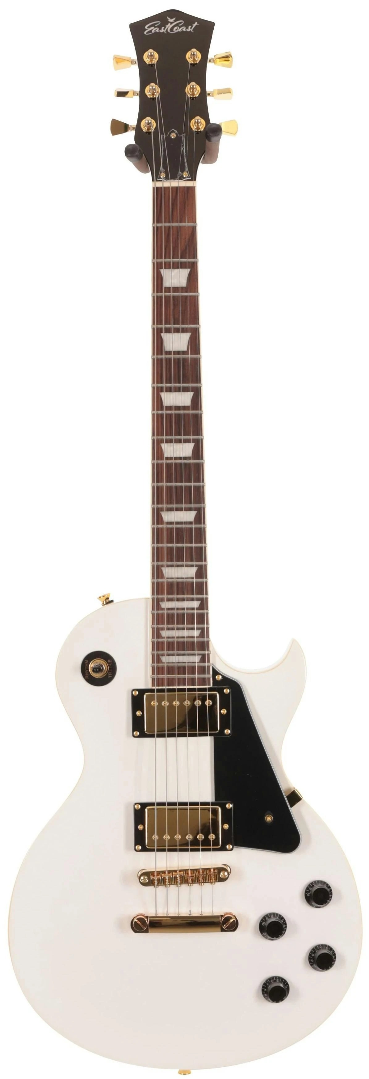 B Stock : EastCoast L1 Electric Guitar in White Rosewood Fretboard and Gold Hardware - 008 - EC-L1-WH-GH-EastCoast-L1-Electric-Guitar-in-White-front.jpg