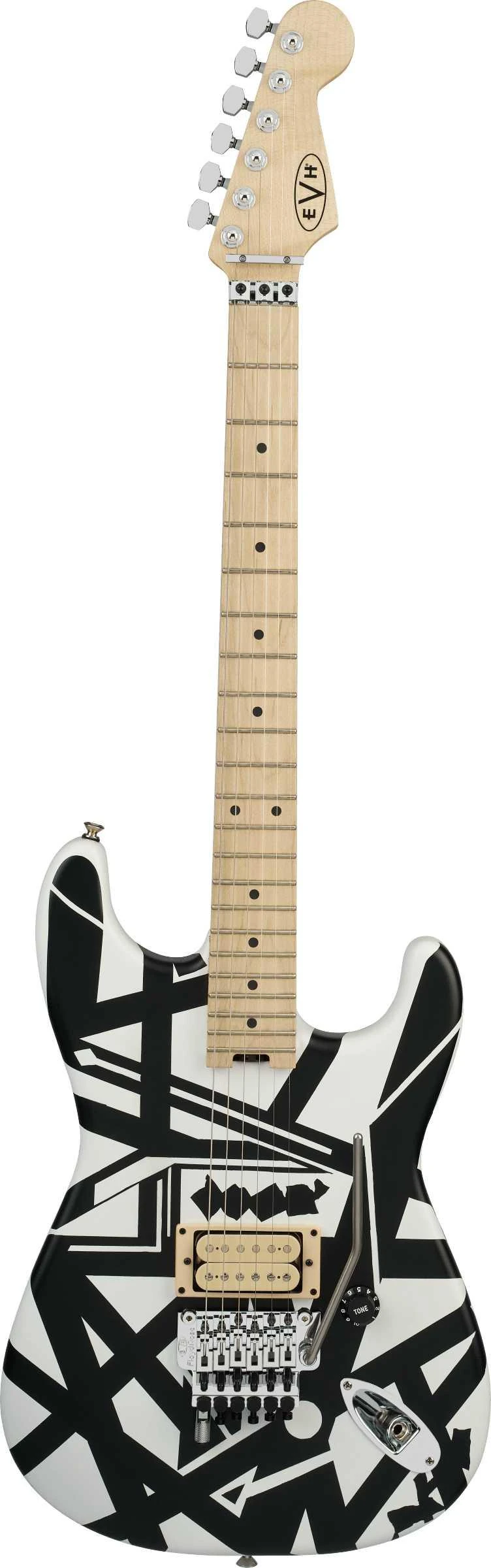 EVH Striped Series Shapes Electric Guitar in White and Black - 5107902381-2.jpg