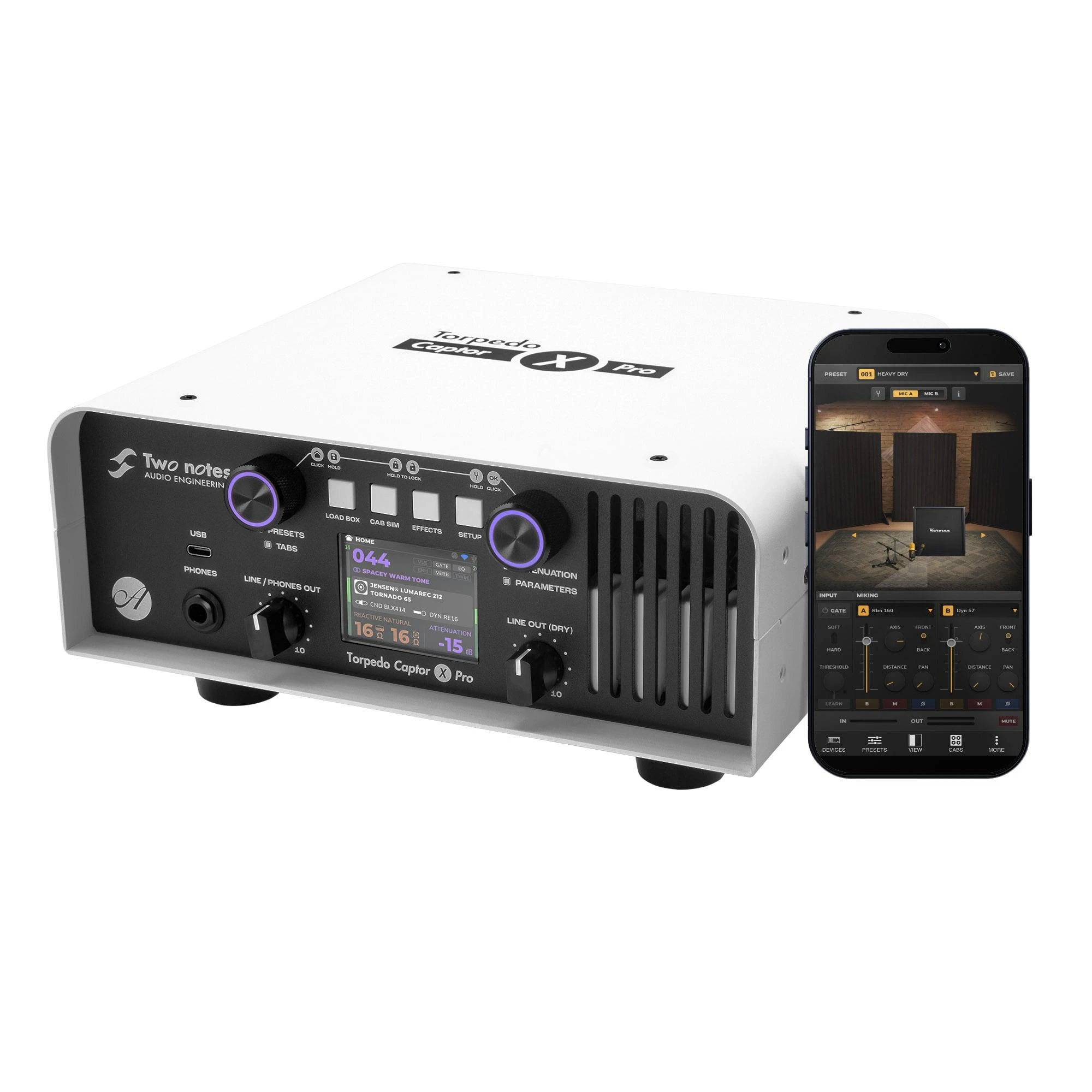 Two Notes Torpedo Captor X Pro Loadbox, Attenuator & Stereo DI - TNCAPTORXPRO-Phone-App.jpg