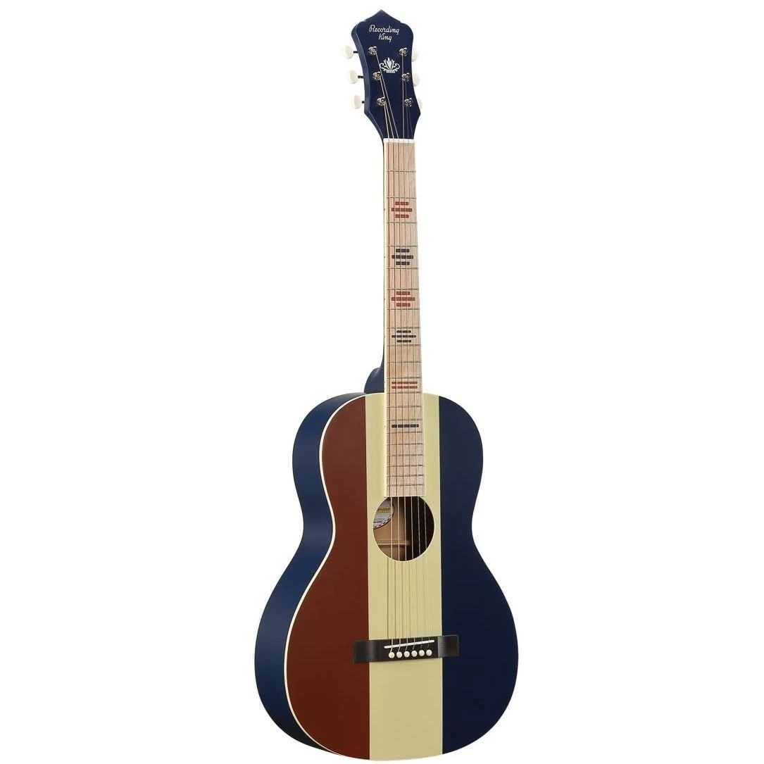 Recording King Dirty 30's Single 0, Series 7 Parlor Guitar in Red, White & Blue - RP-30-7-RWB (4).jpg