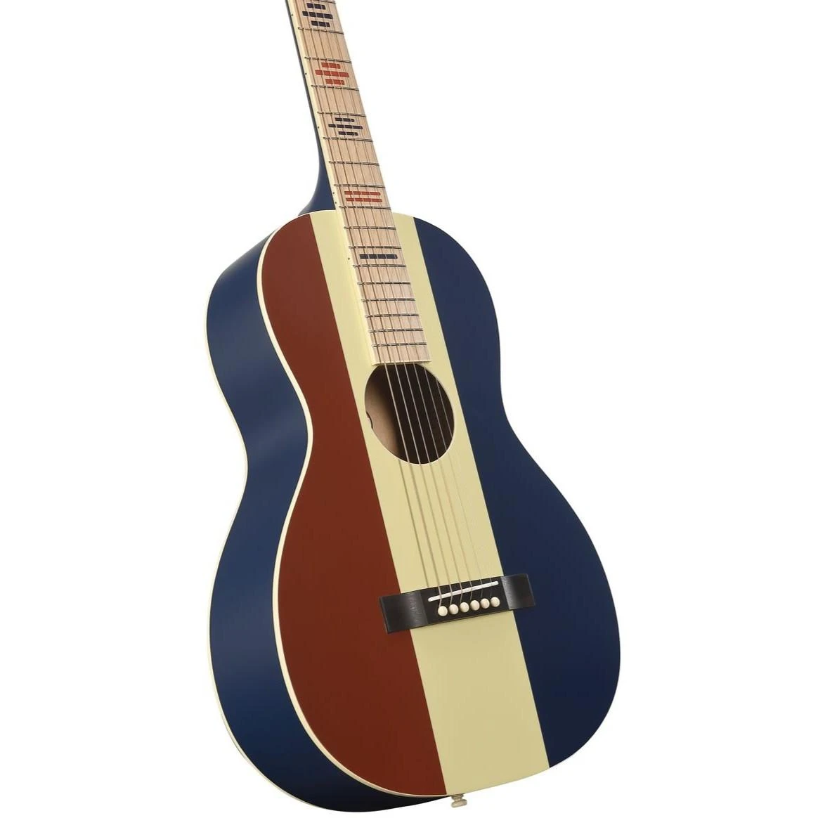 Recording King Dirty 30's Single 0, Series 7 Parlor Guitar in Red, White & Blue - RP-30-7-RWB (8).jpg