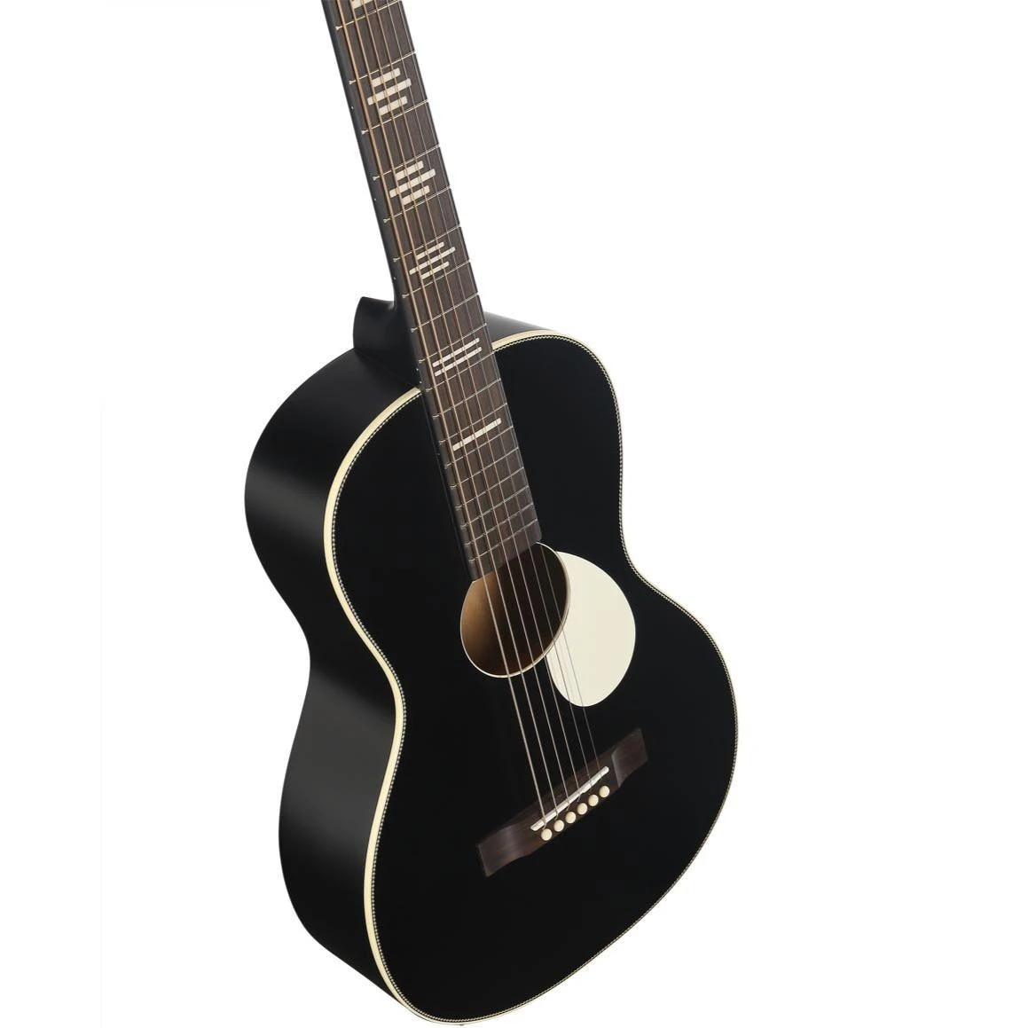 Recording King Dirty 30's Single 0, Series 7 Parlor Guitar In Black - RP-30-7-BK (12).jpg