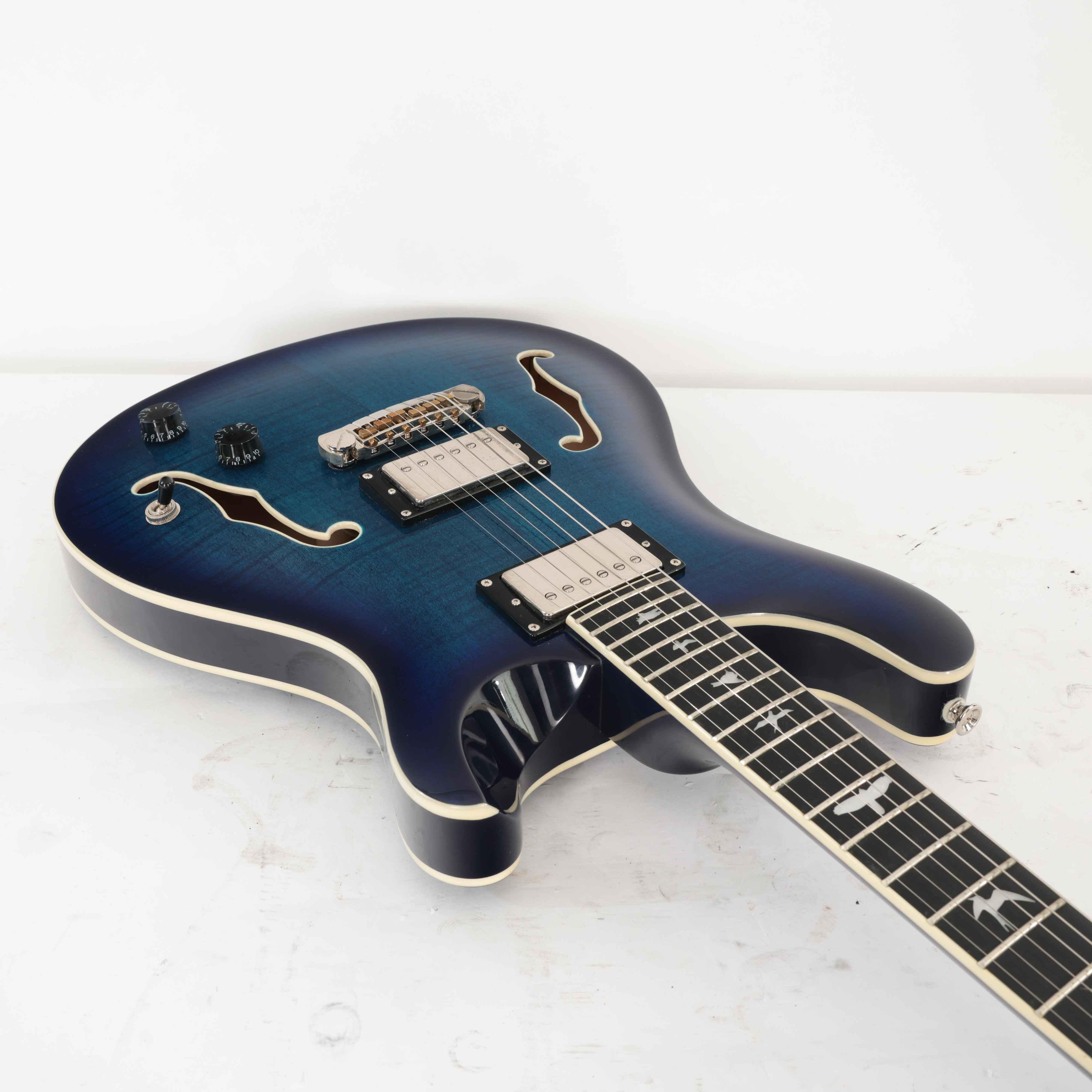 Second Hand PRS SE Hollowbody II Electric Guitar In Peacock Blue #184 - SH-91-0184 (8).jpg