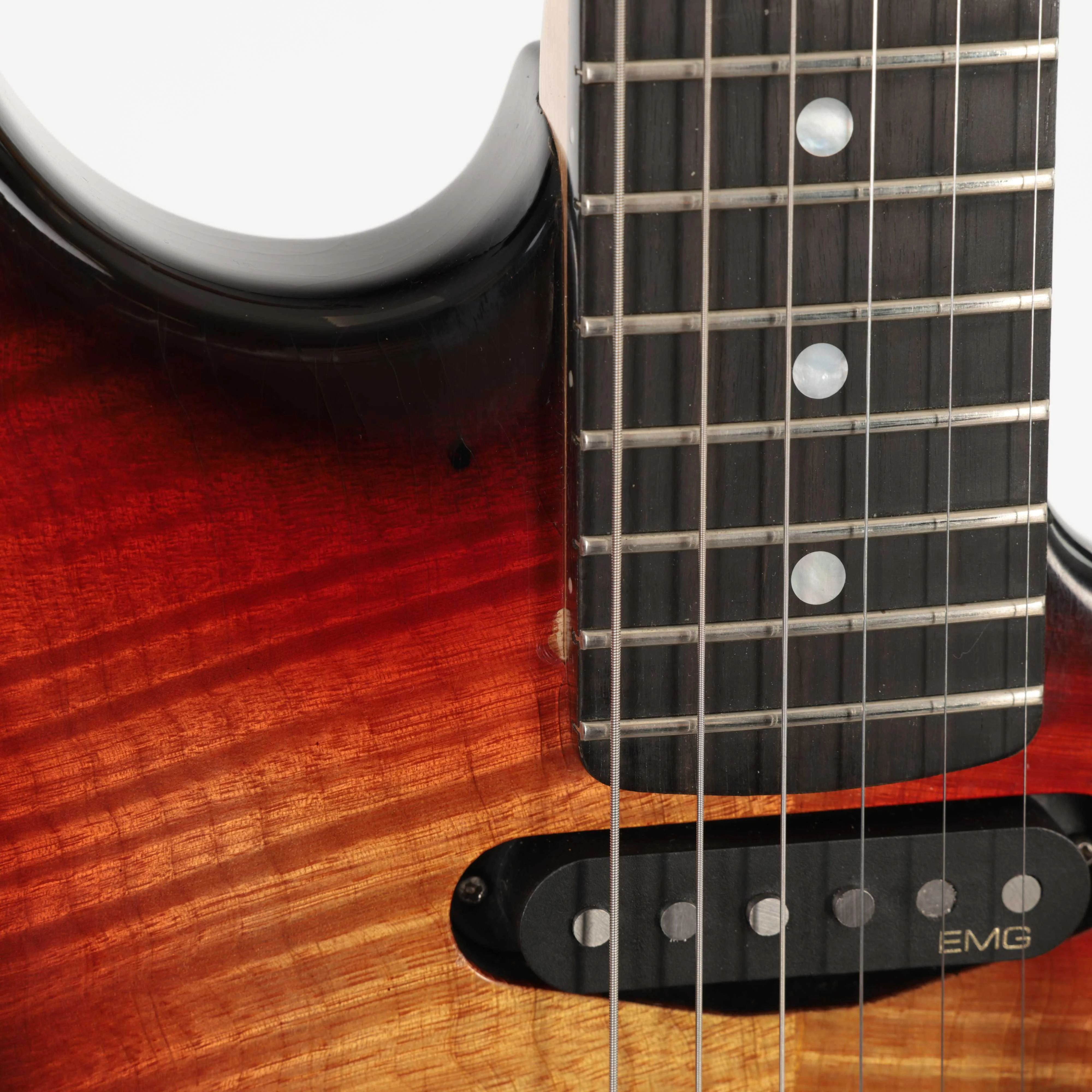 Second Hand Valley Arts Custom Pro HSS Electric Guitar In 3 Tone Sunburst #855 - SH-197-0855 (8).jpg