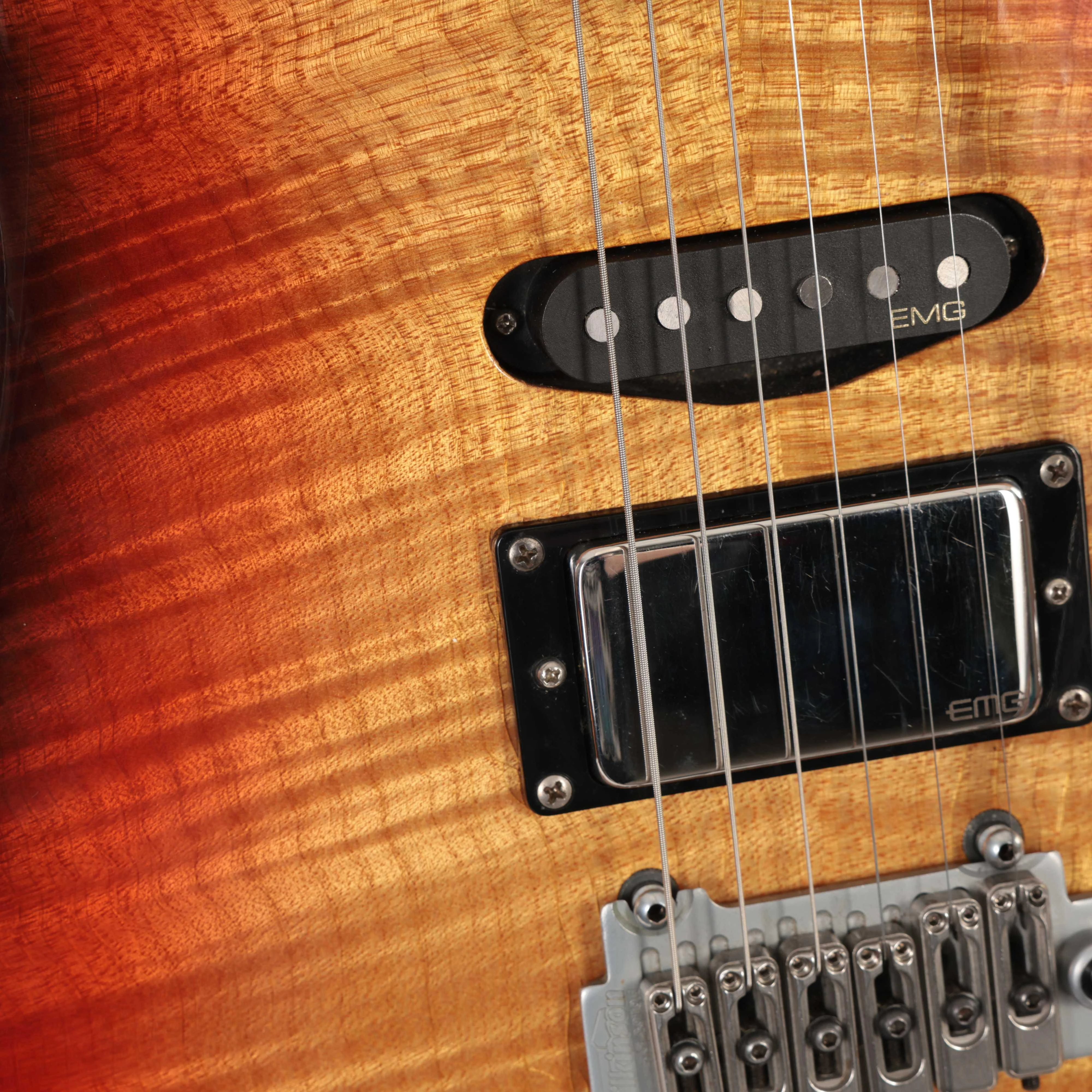 Second Hand Valley Arts Custom Pro HSS Electric Guitar In 3 Tone Sunburst #855 - SH-197-0855 (9).jpg