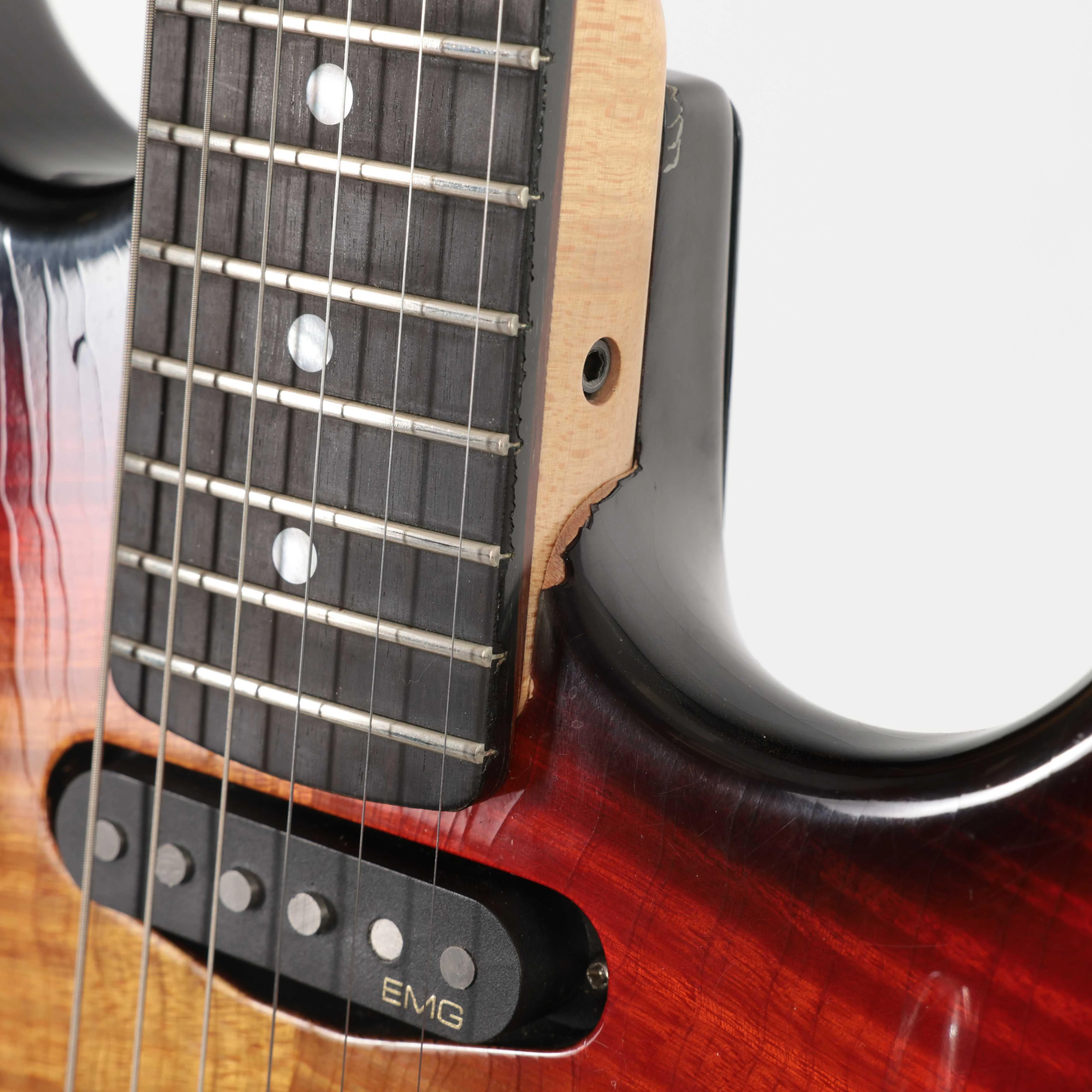 Second Hand Valley Arts Custom Pro HSS Electric Guitar In 3 Tone Sunburst #855 - SH-197-0855 (13).jpg