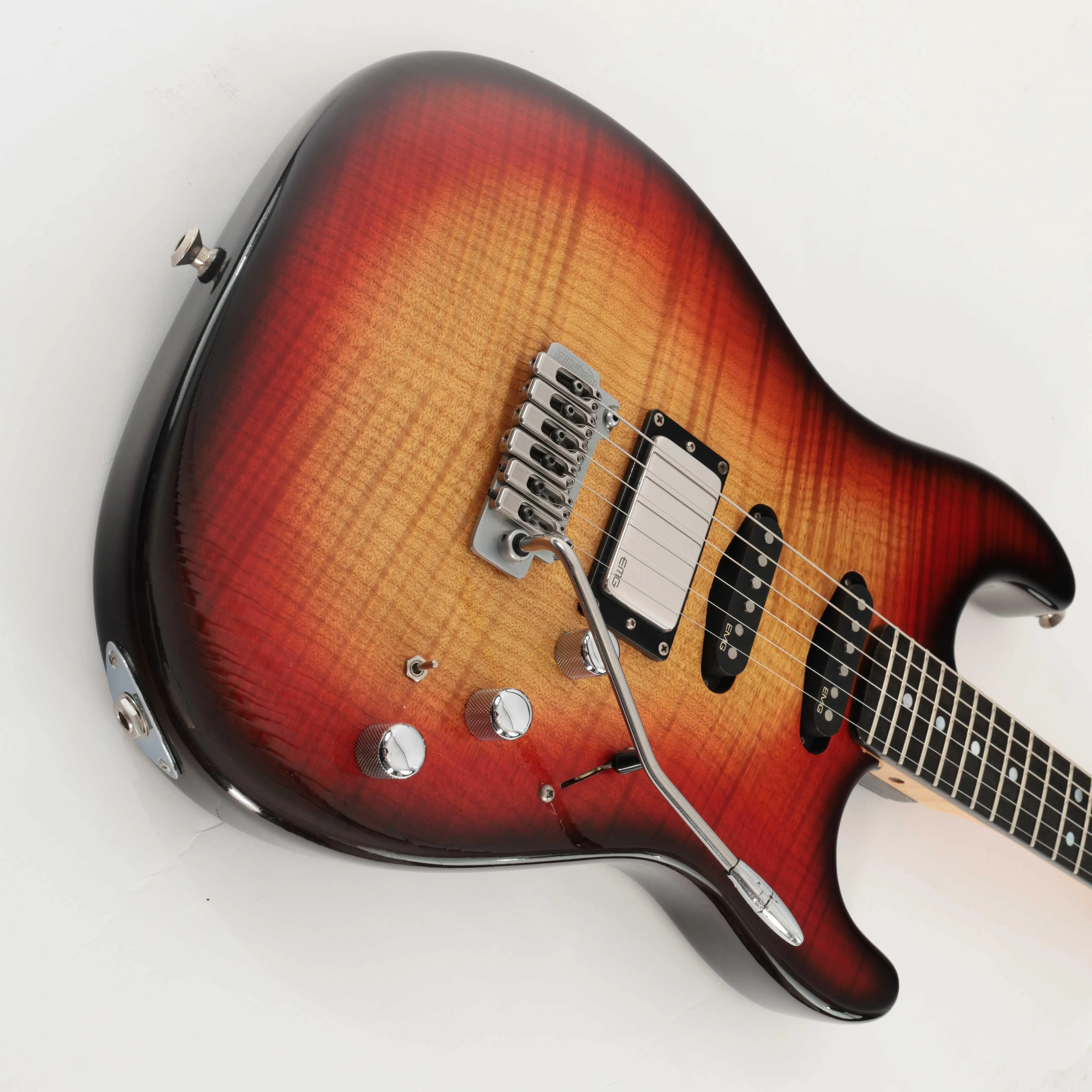 Second Hand Valley Arts Custom Pro HSS Electric Guitar In 3 Tone Sunburst #855 - SH-197-0855 (14).jpg