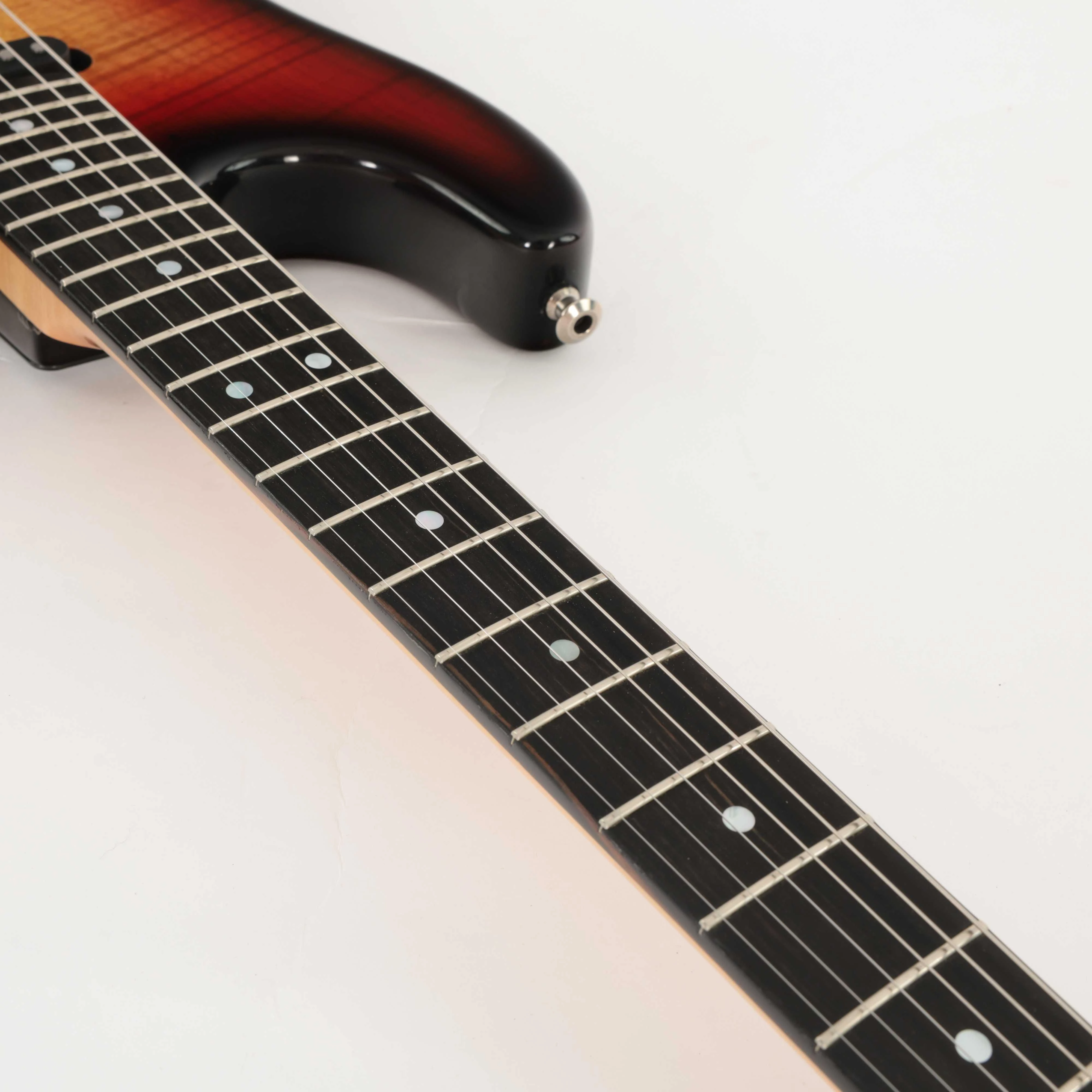 Second Hand Valley Arts Custom Pro HSS Electric Guitar In 3 Tone Sunburst #855 - SH-197-0855 (19).jpg