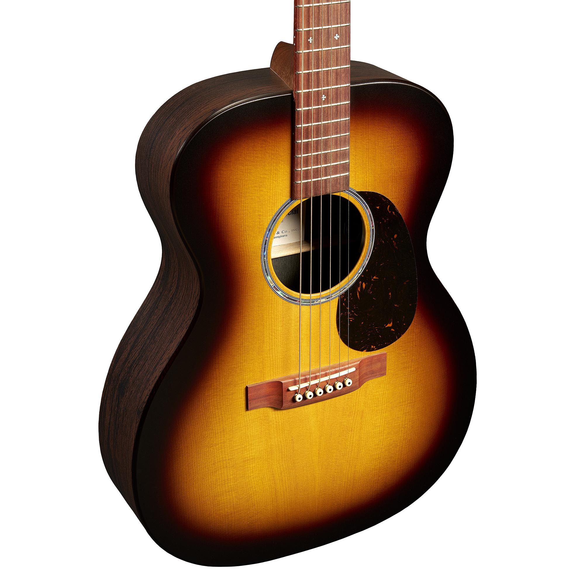 Martin X Series 000-X2E Special Edition Electro Acoustic Guitar in Brazilian Burst - CFM-GTR-SP000BB-Body-Angle.jpg