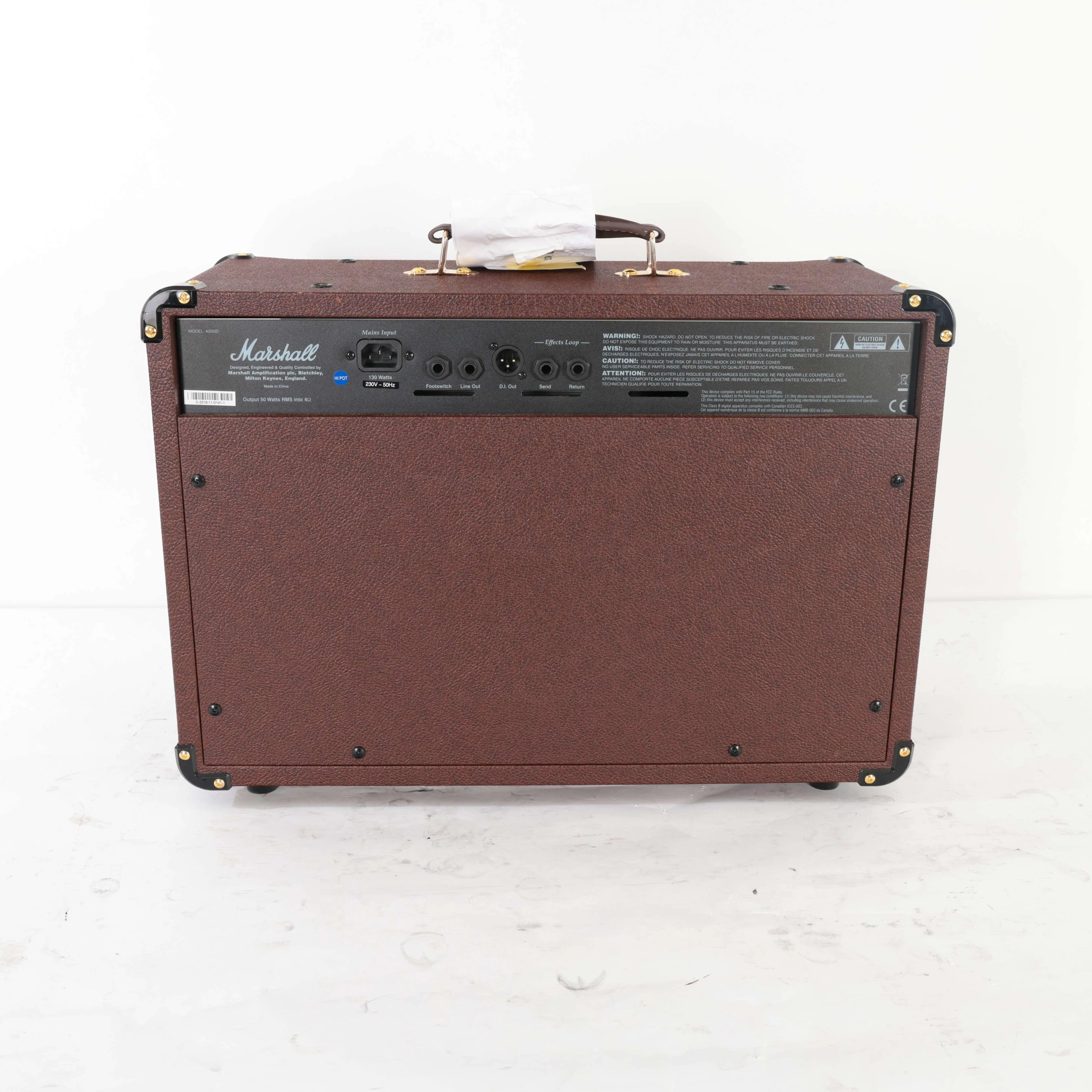Second Hand Marshall AS60D Acoustic Amplifier With Cover #919 - SH-197-0919 (5).jpg