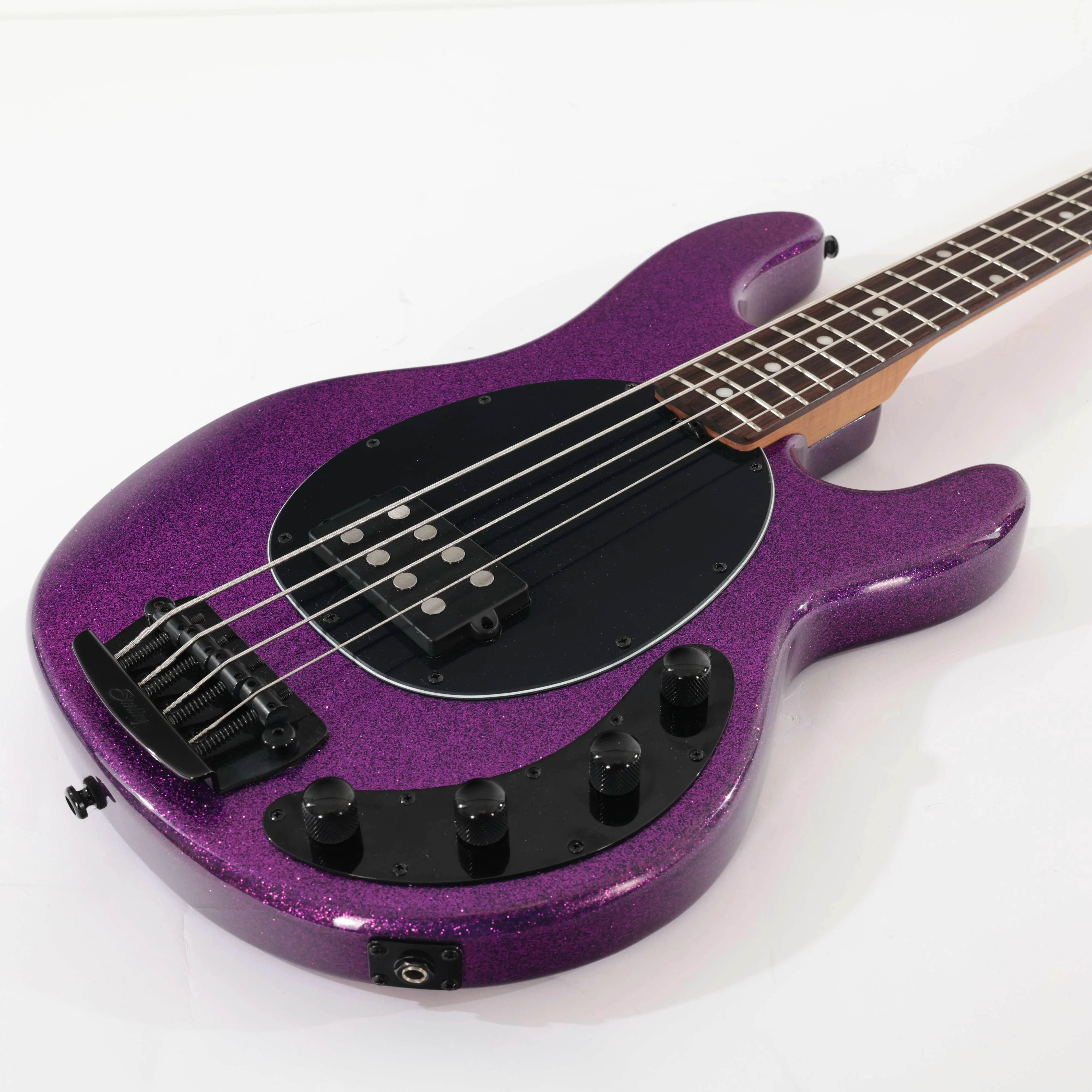 Second Hand Sterling By Music Man Ray35 4 String Bass Purple Sparkle #216 - SH-221-0216 (7).jpg
