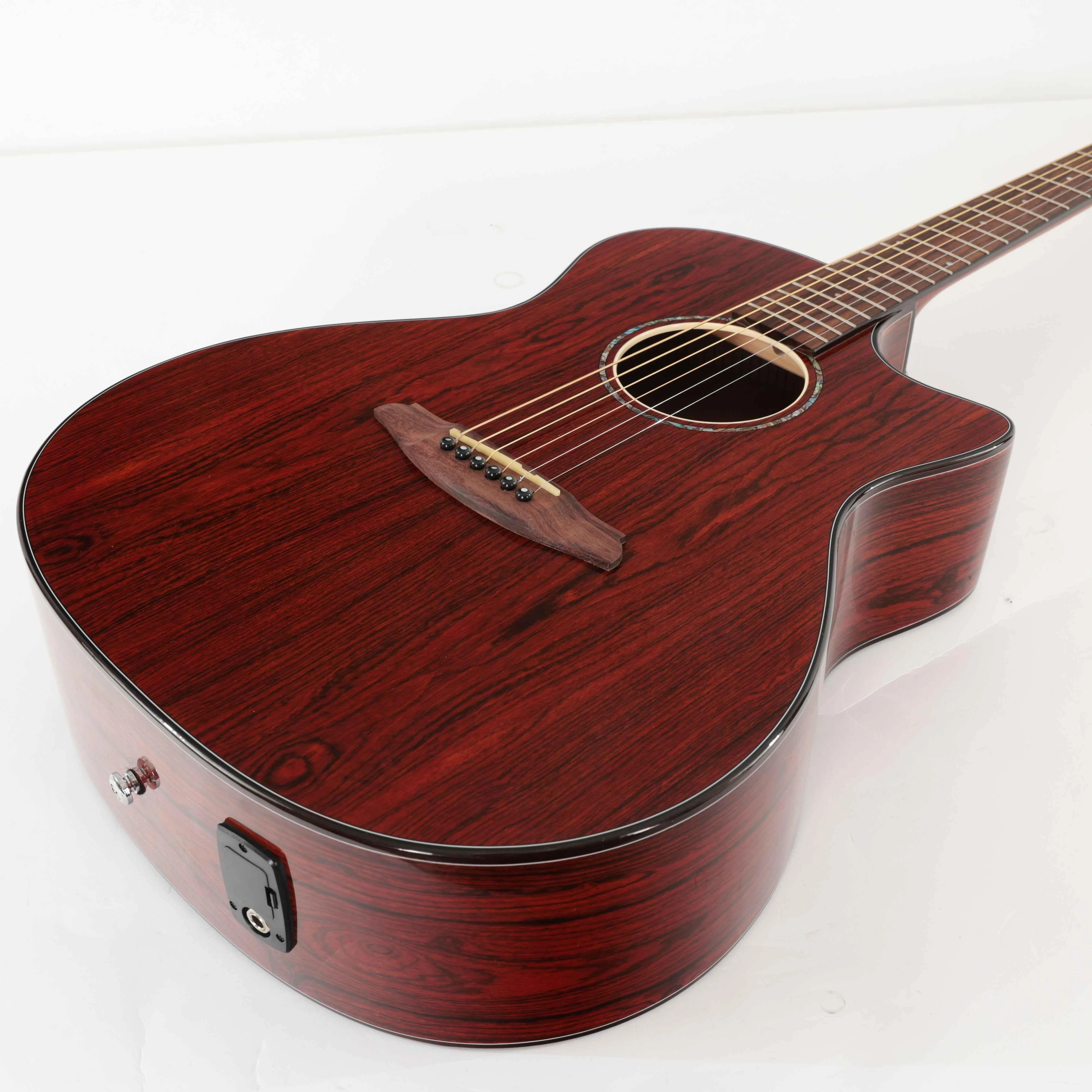 Second Hand Rathbone R3BCE Acoustic Guitar In Double Top Bocote Natural #907 - SH-197-0907 (6).jpg