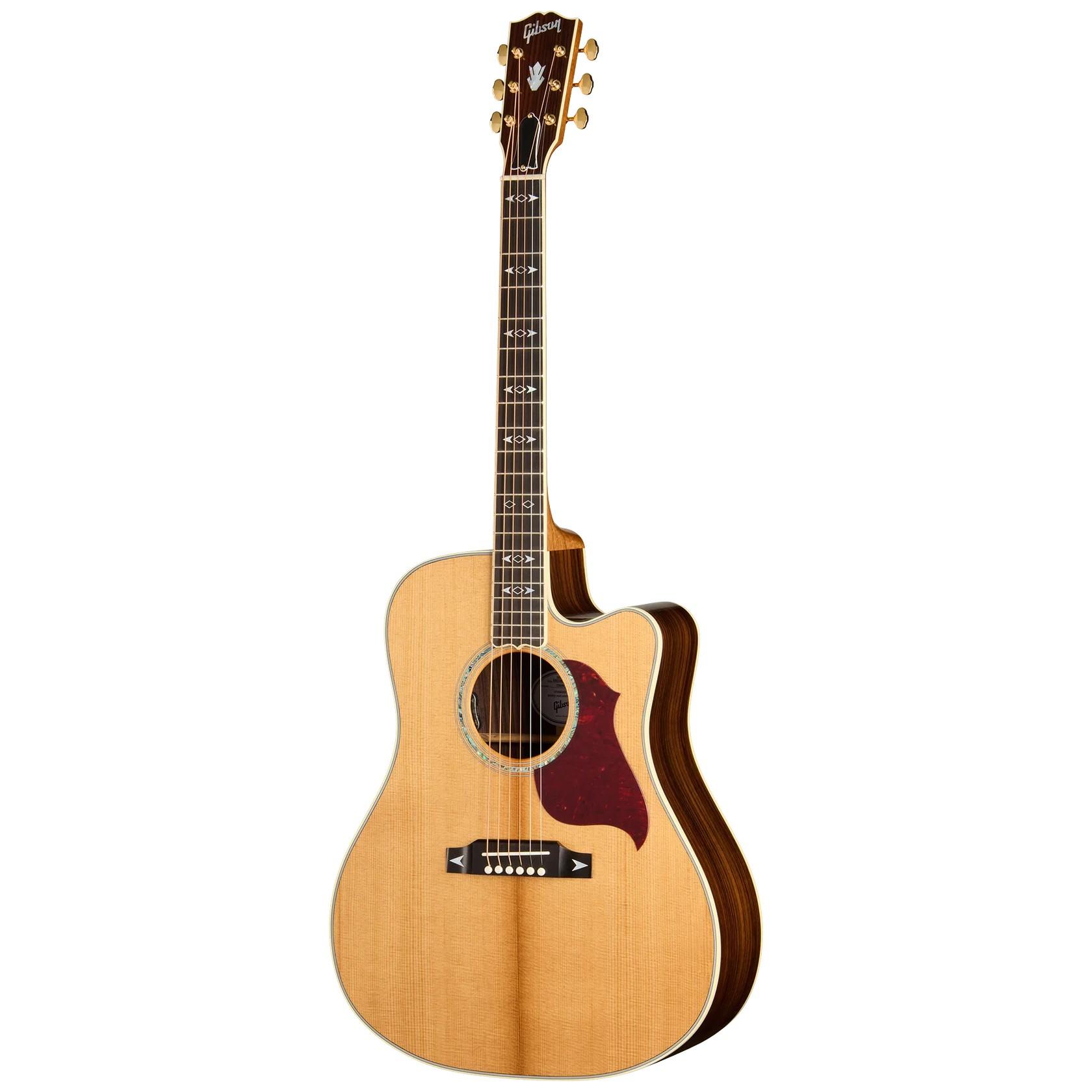 Gibson Songwriter Recording Artist EC Left-handed Electro Acoustic Guitar in Antique Natural - MCSSSCRAAN_3_Front.jpg